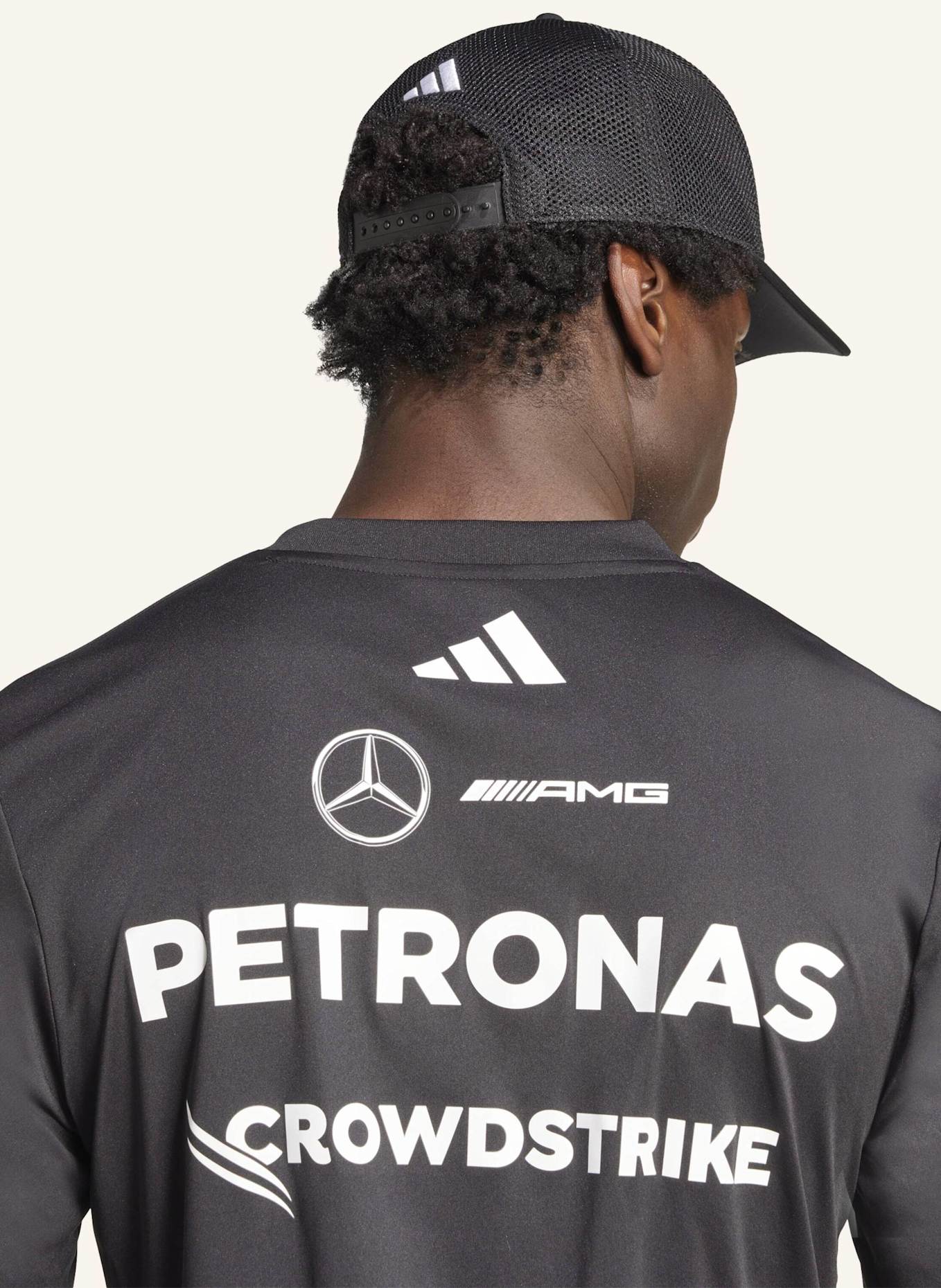 adidas MERCEDES - AMG PETRONAS FORMULA ONE TEAM DRIVER LONGSLEEVE: SCHWARZ/ WEISS