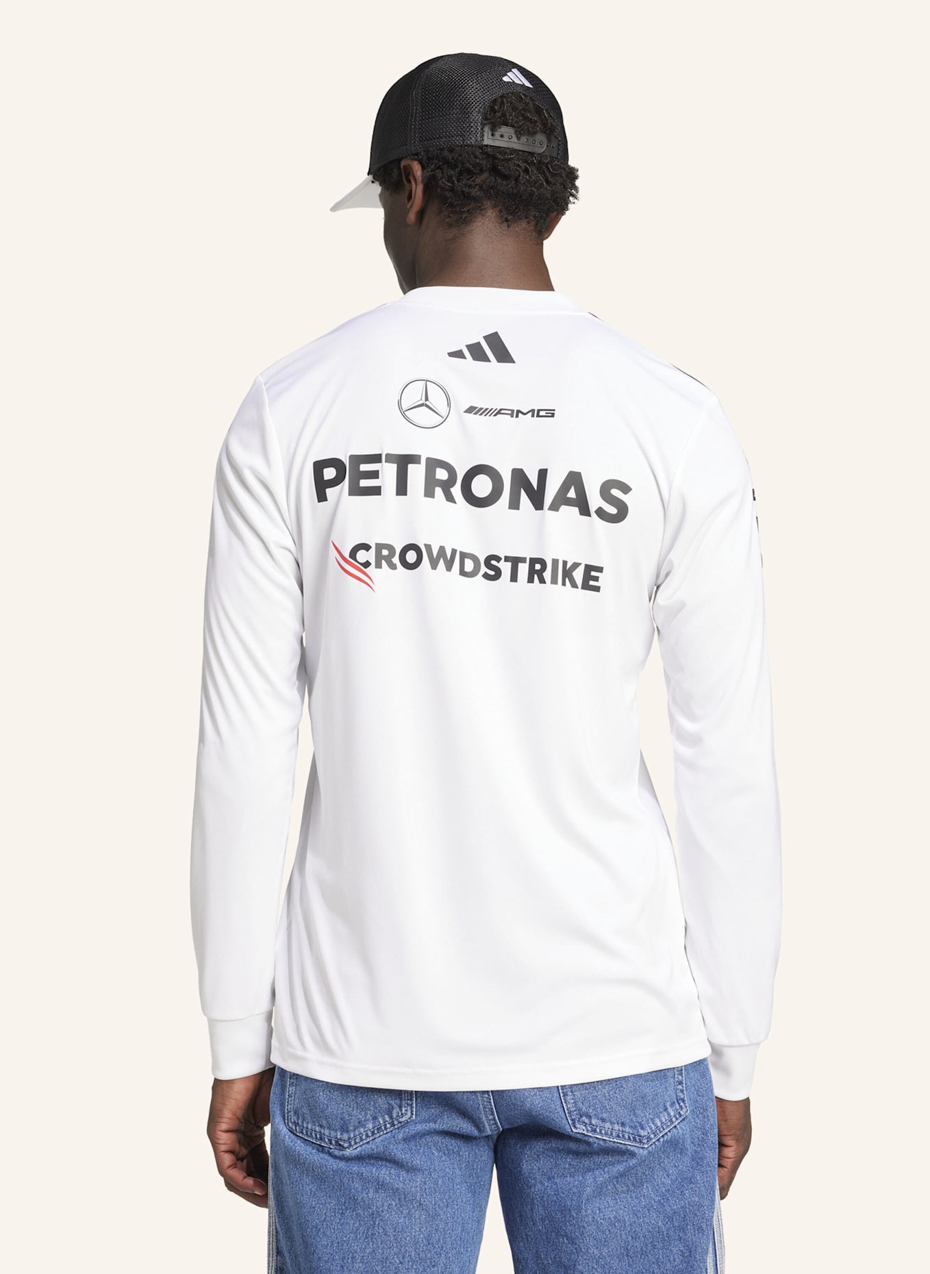 adidas MERCEDES - AMG PETRONAS FORMULA ONE TEAM DRIVER TRIKOT: WEISS/ SCHWARZ