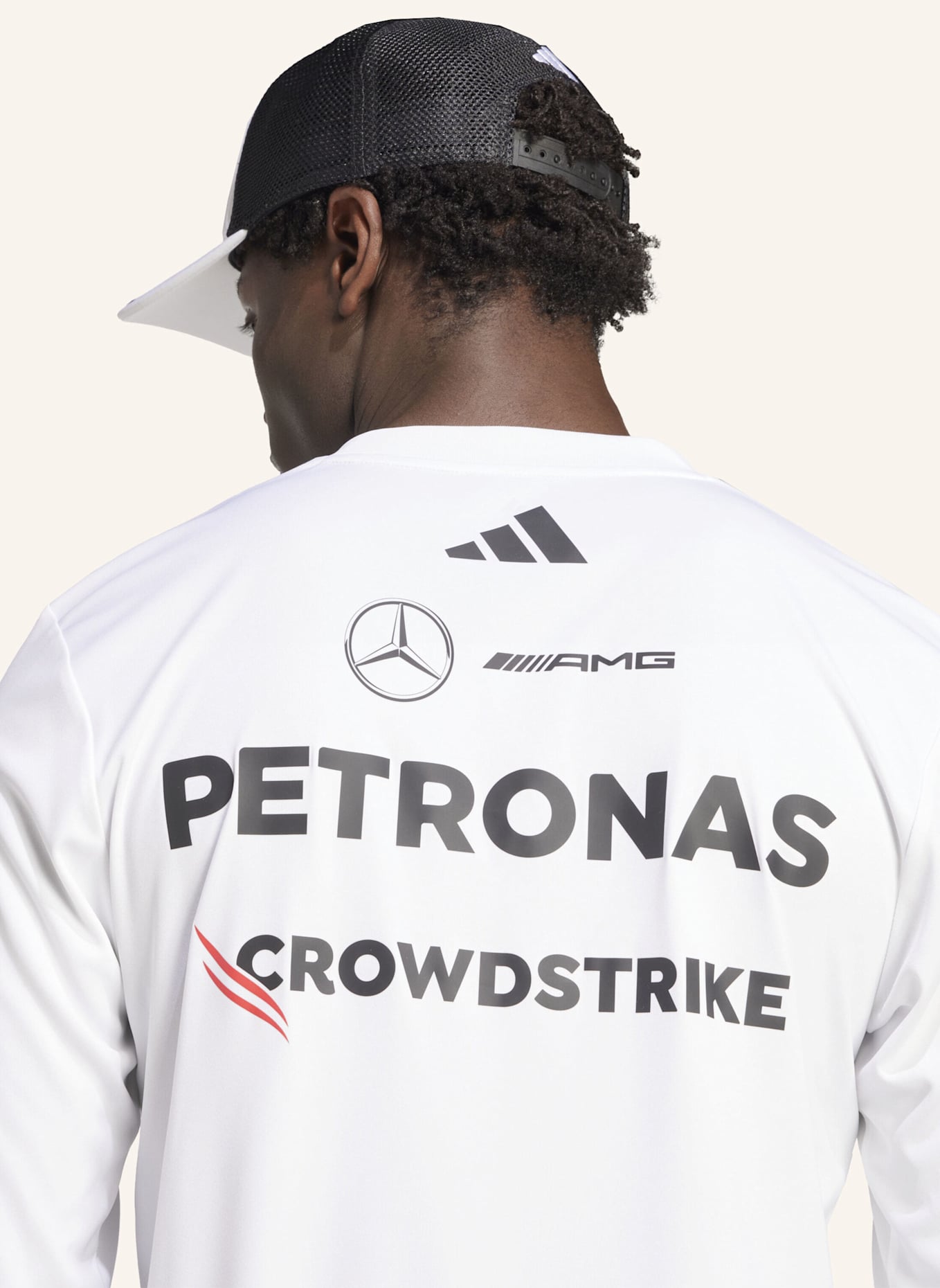 adidas MERCEDES - AMG PETRONAS FORMULA ONE TEAM DRIVER TRIKOT: WEISS/ SCHWARZ