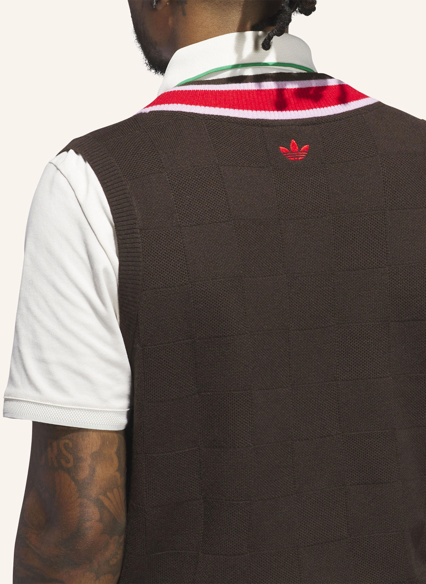 adidas ORIGINALS KNIT WESTE: BRAUN