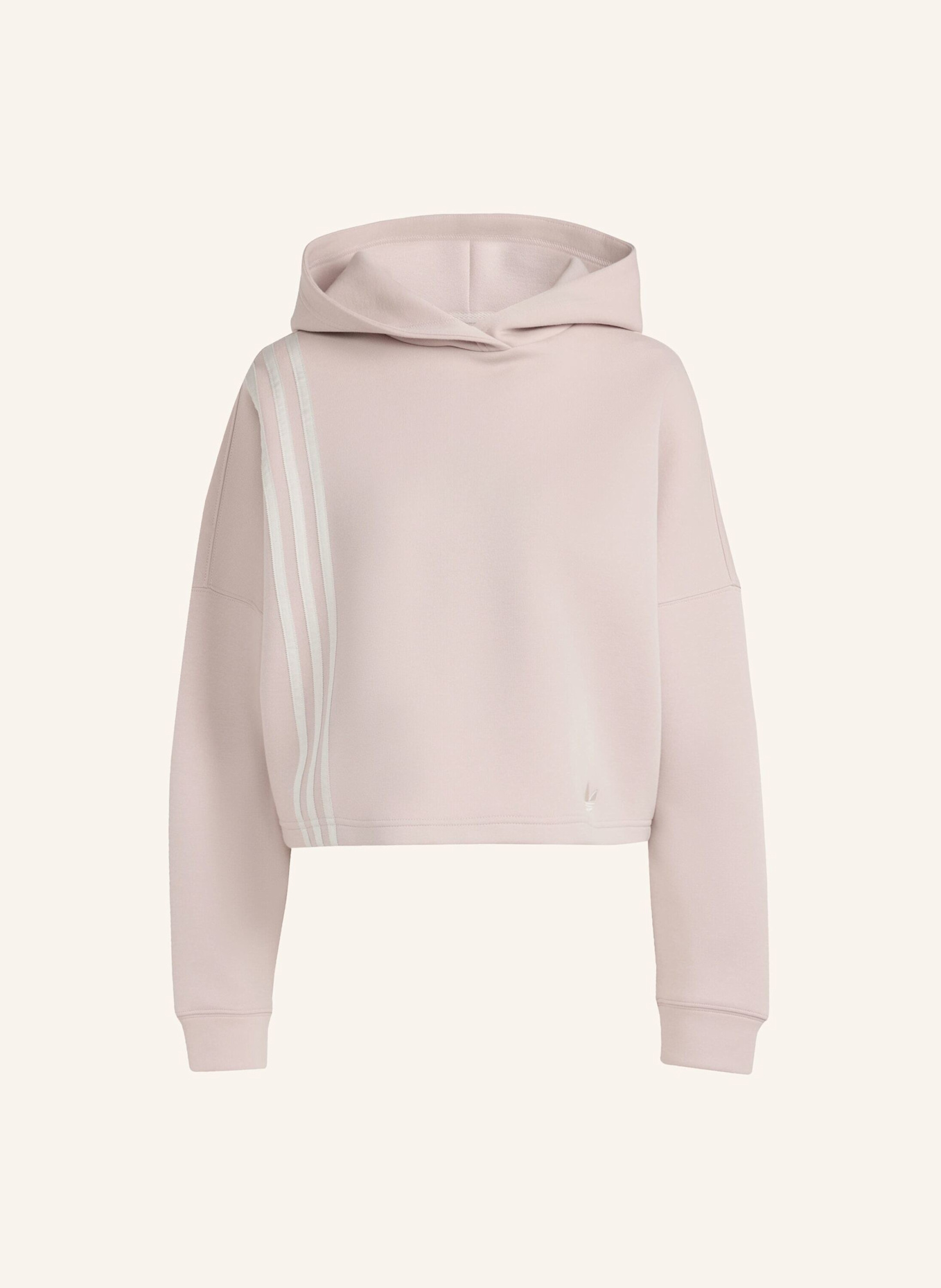 adidas Originals OFF PLACED 3-STREIFEN HOODIE: BEIGE
