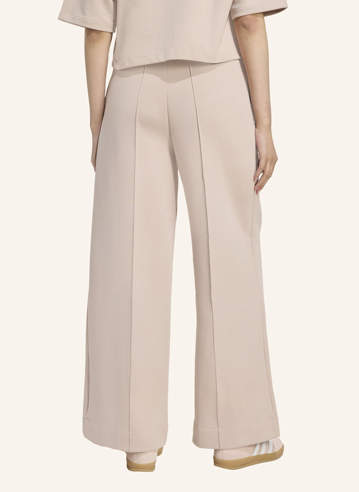 adidas Originals OFF PLACED 3-STREIFEN WEITE HOSE: BEIGE