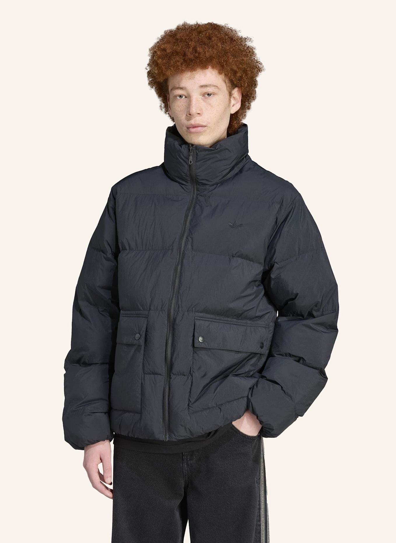 adidas Originals ADIDAS ORIGINALS KUNSTDAUNEN PUFFER JACKE: SCHWARZ