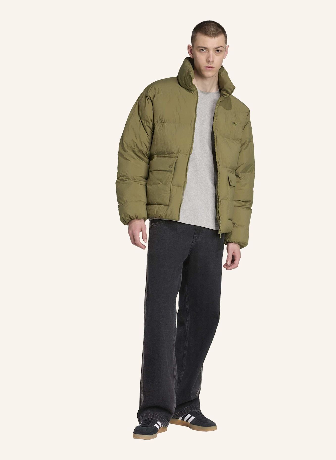 adidas Originals ADIDAS ORIGINALS KUNSTDAUNEN PUFFER JACKE: BLAU