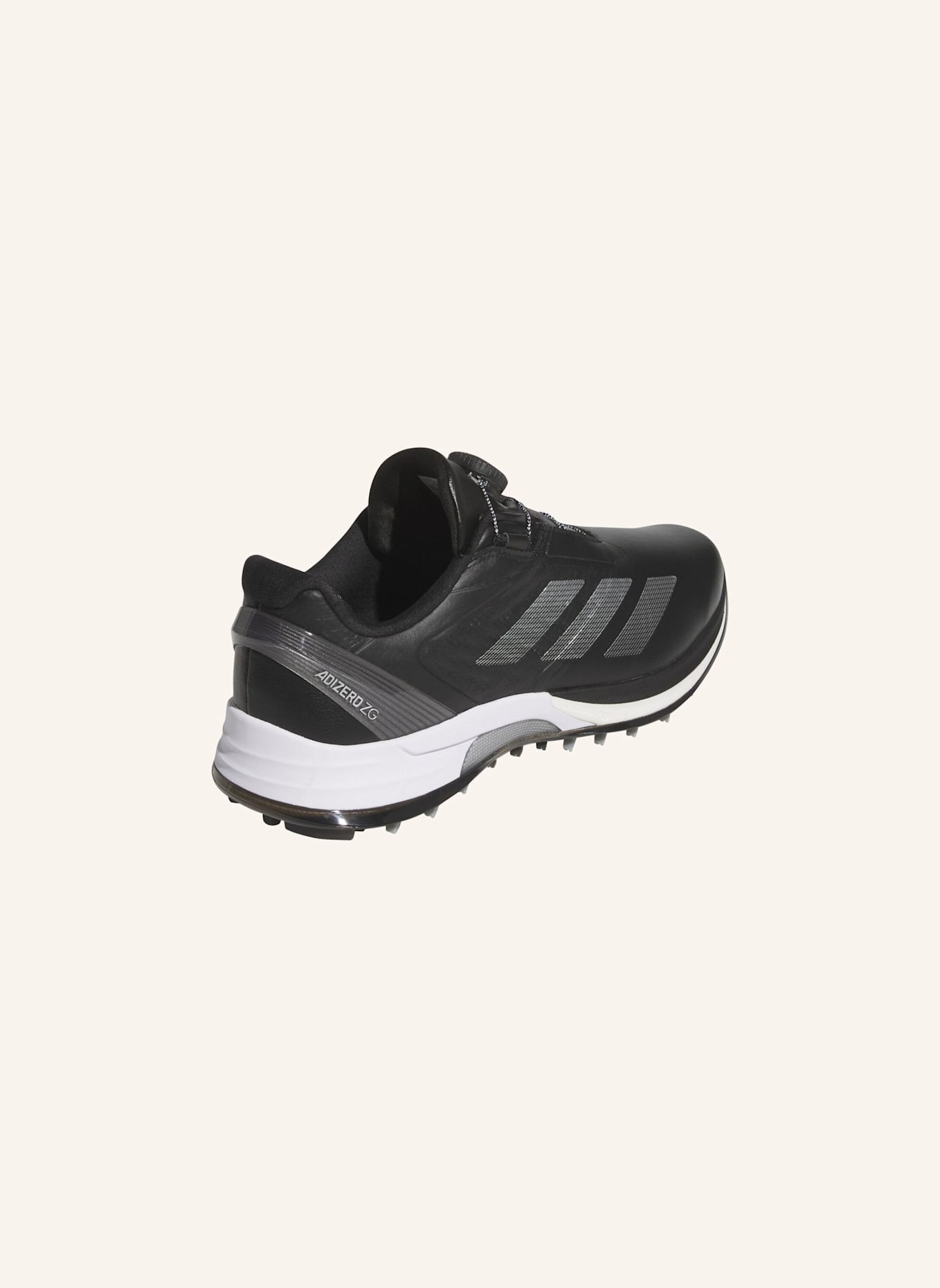 adidas ADIZERO ZG LO BOA SPIKELESS GOLFSCHUH: SCHWARZ/ SILBER/ GRAU