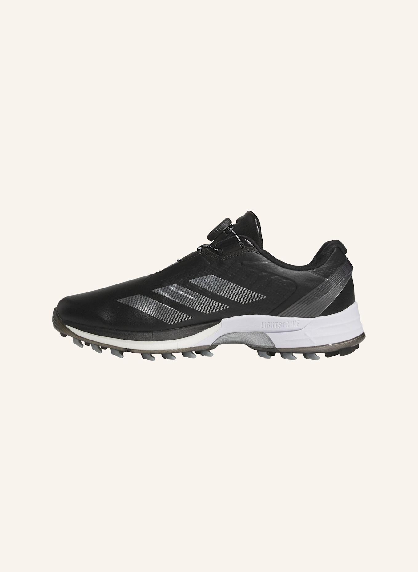 adidas ADIZERO ZG LO BOA SPIKELESS GOLFSCHUH: SCHWARZ/ SILBER/ GRAU