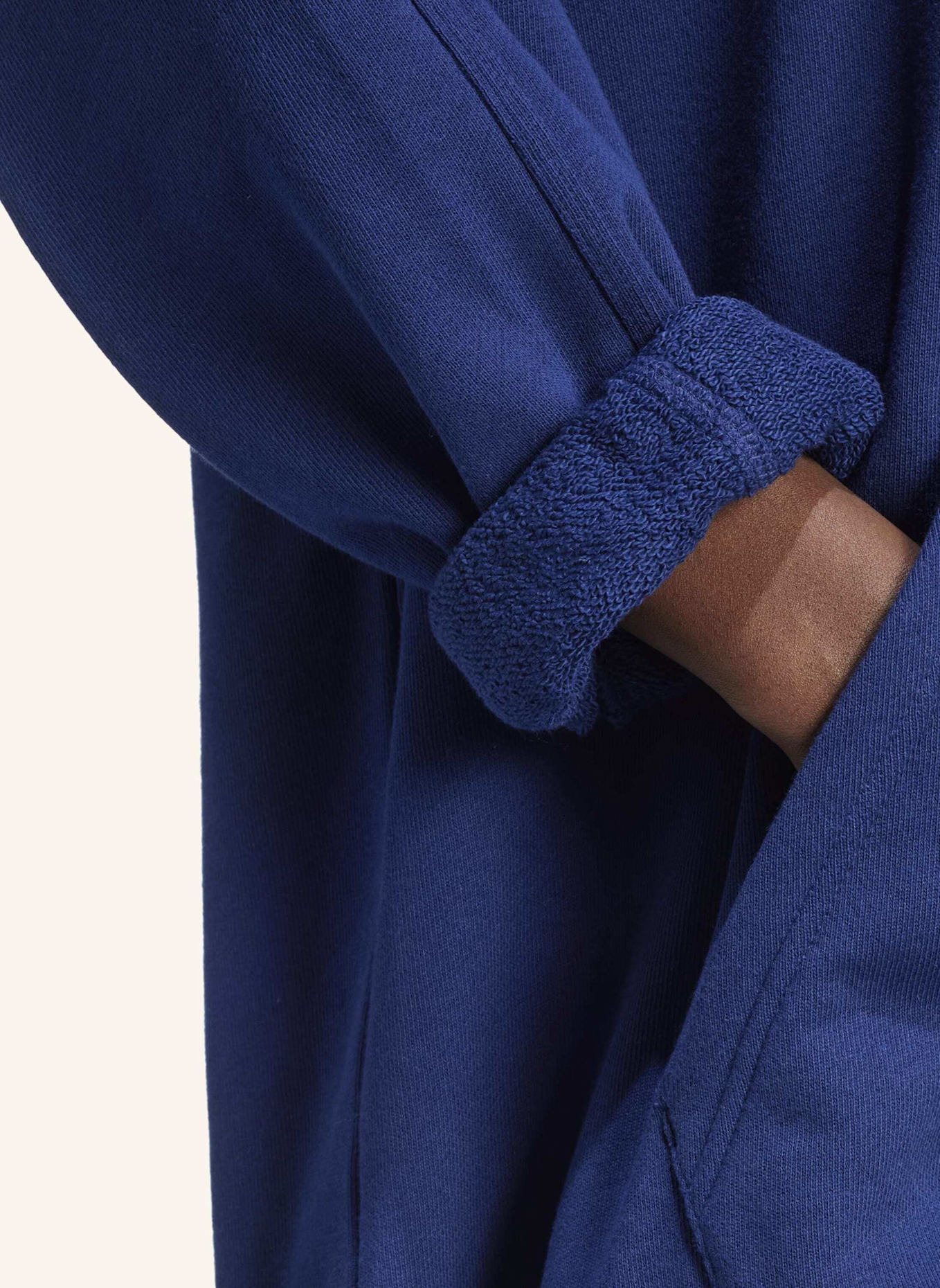 adidas Originals ESSENTIALS LOOSE FRENCH TERRY HOODIE: BLAU