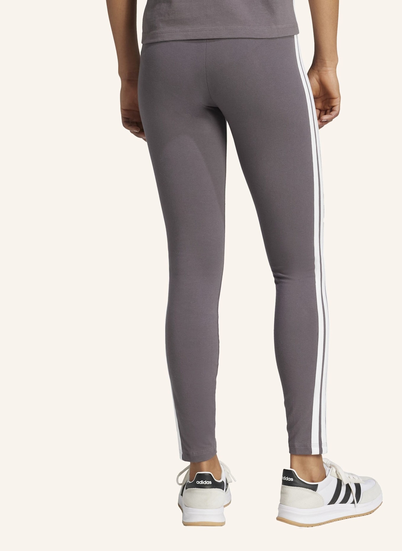adidas Tights ESSENTIALS 3-STREIFEN: WEISS