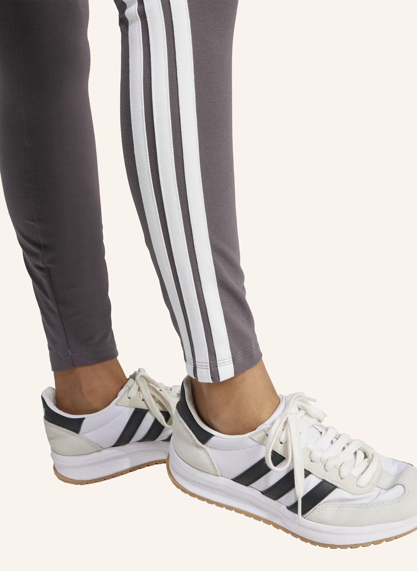 adidas Tights ESSENTIALS 3-STREIFEN: WEISS