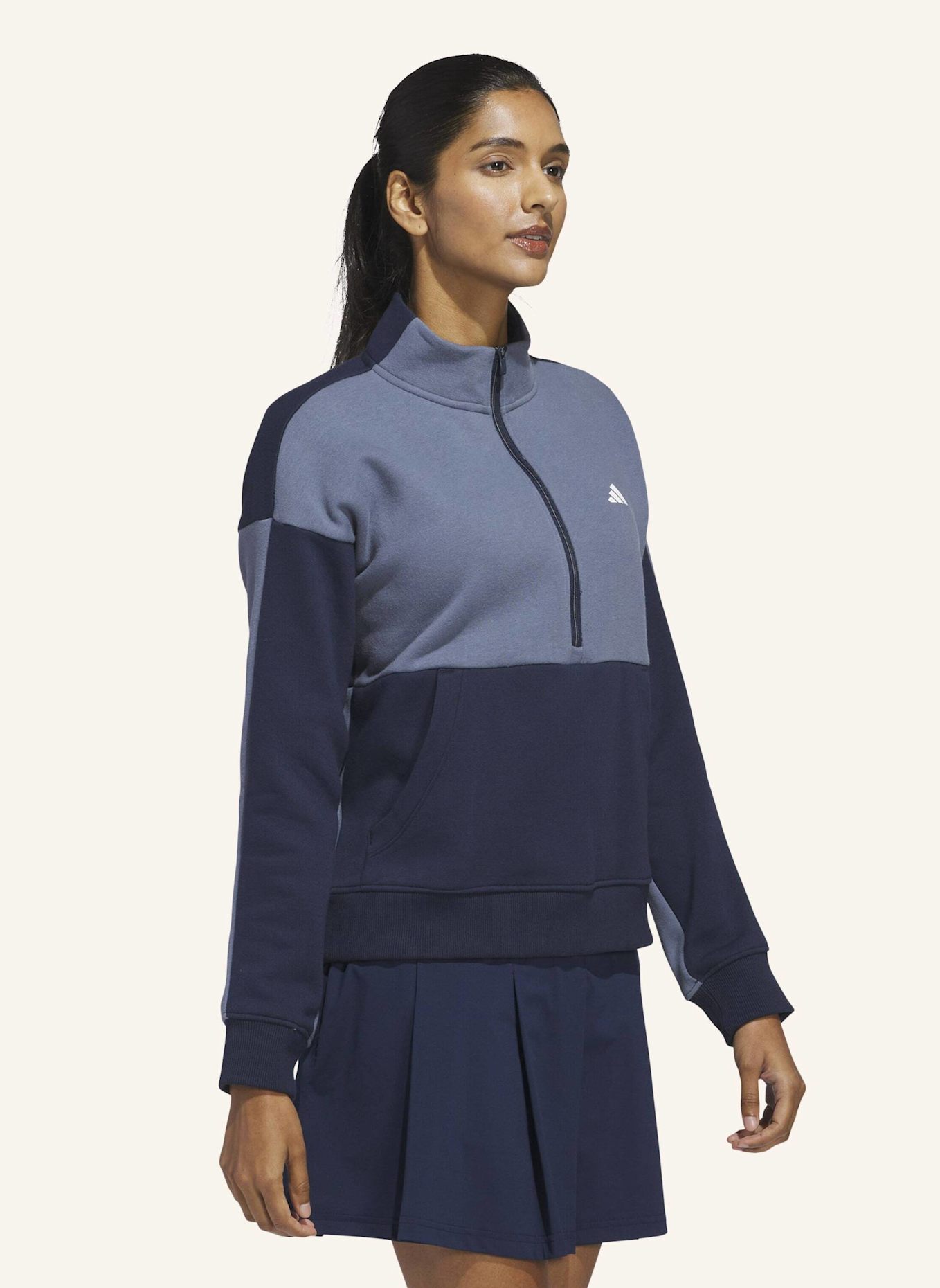 adidas JACKE MIT REISSVERSCHLUSS BIS ZUR BRUST: BLAU