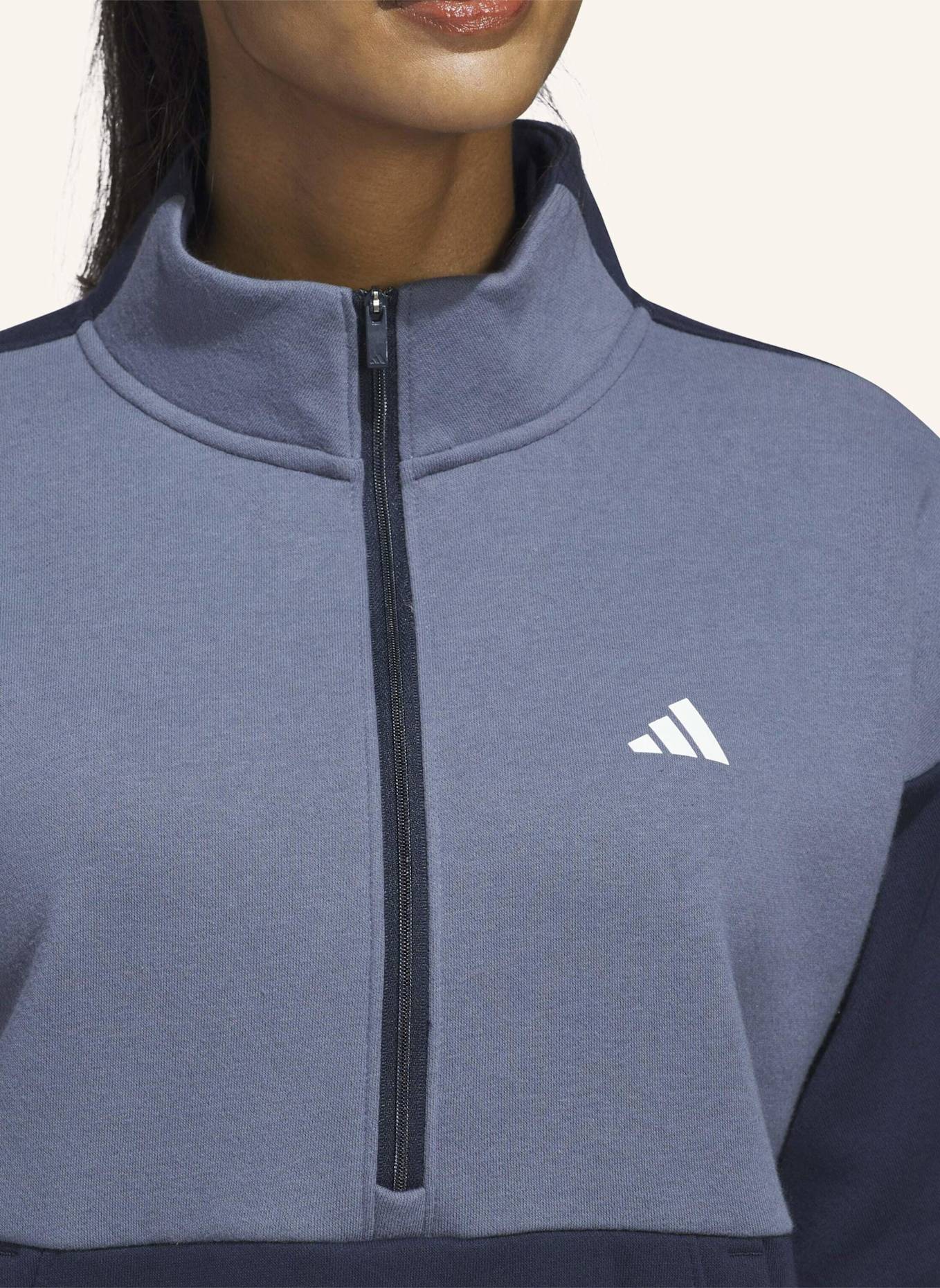 adidas JACKE MIT REISSVERSCHLUSS BIS ZUR BRUST: BLAU