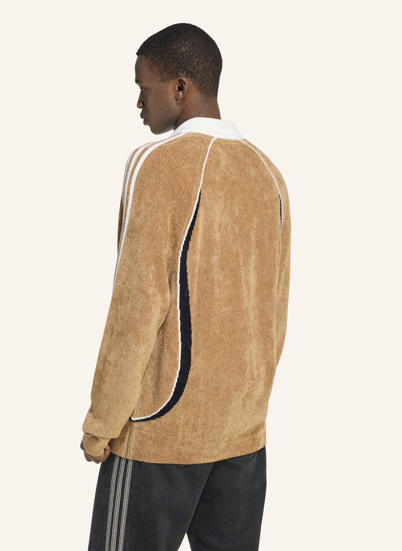 adidas Originals RETRO REMIX TEAMGEIST POLOSHIRT: BRAUN/ SCHWARZ/ WEISS