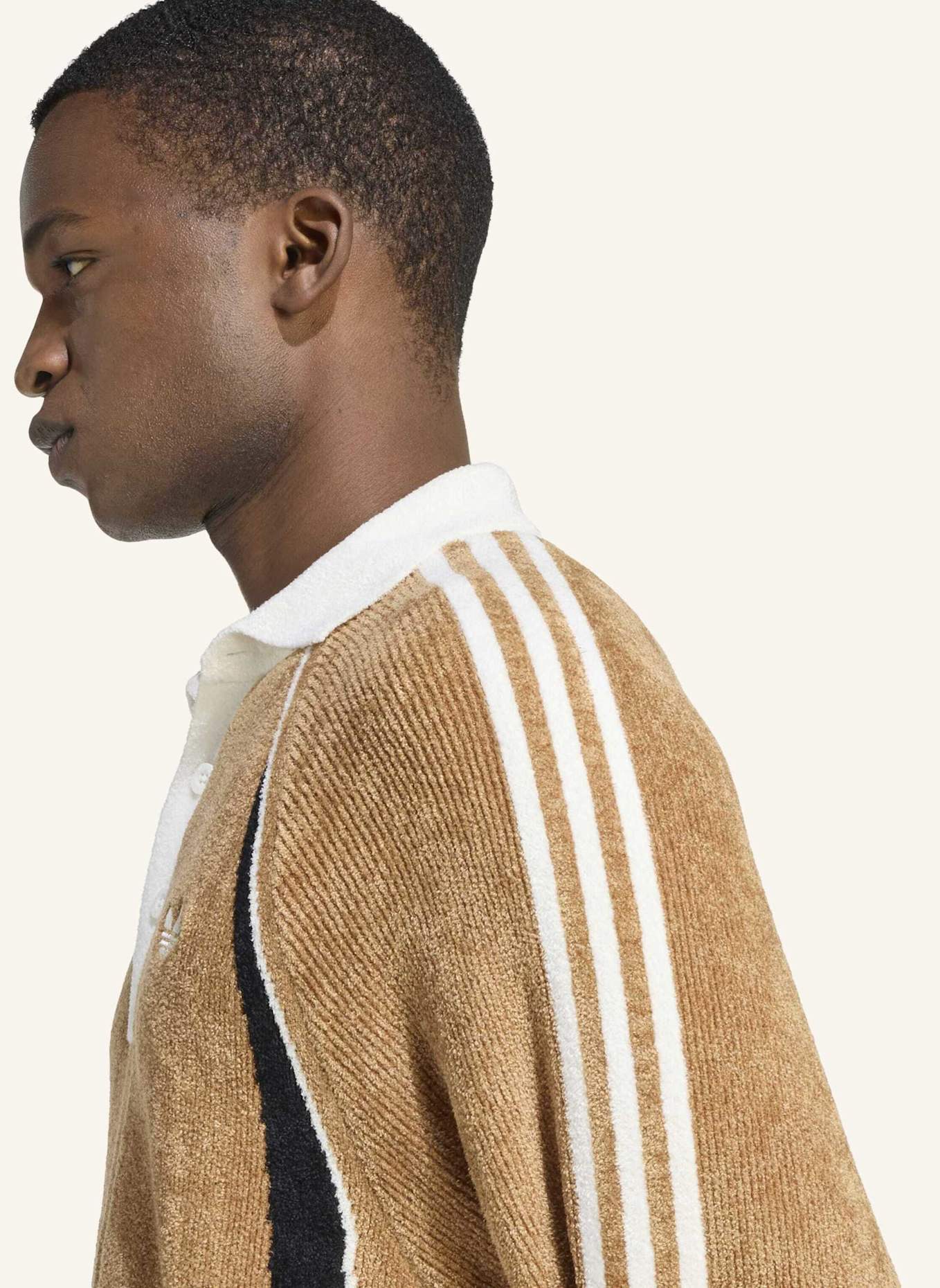 adidas Originals RETRO REMIX TEAMGEIST POLOSHIRT: BRAUN/ SCHWARZ/ WEISS