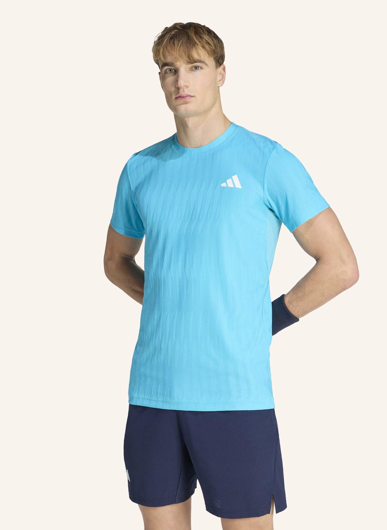 adidas TENNIS CLIMACOOL+ AIRCHILL FREELIFT T-SHIRT: BLAU
