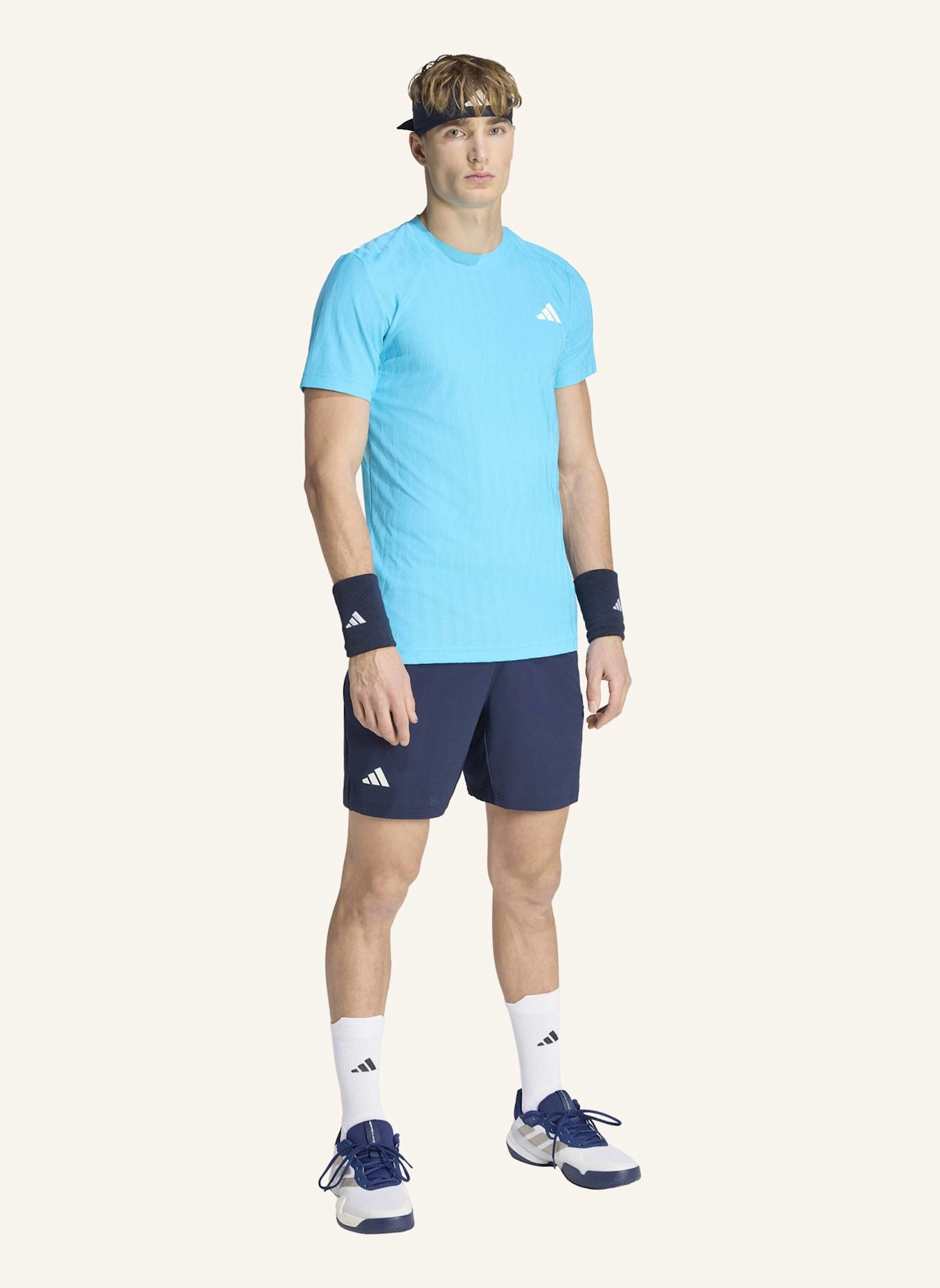 adidas TENNIS CLIMACOOL+ AIRCHILL FREELIFT T-SHIRT: BLAU