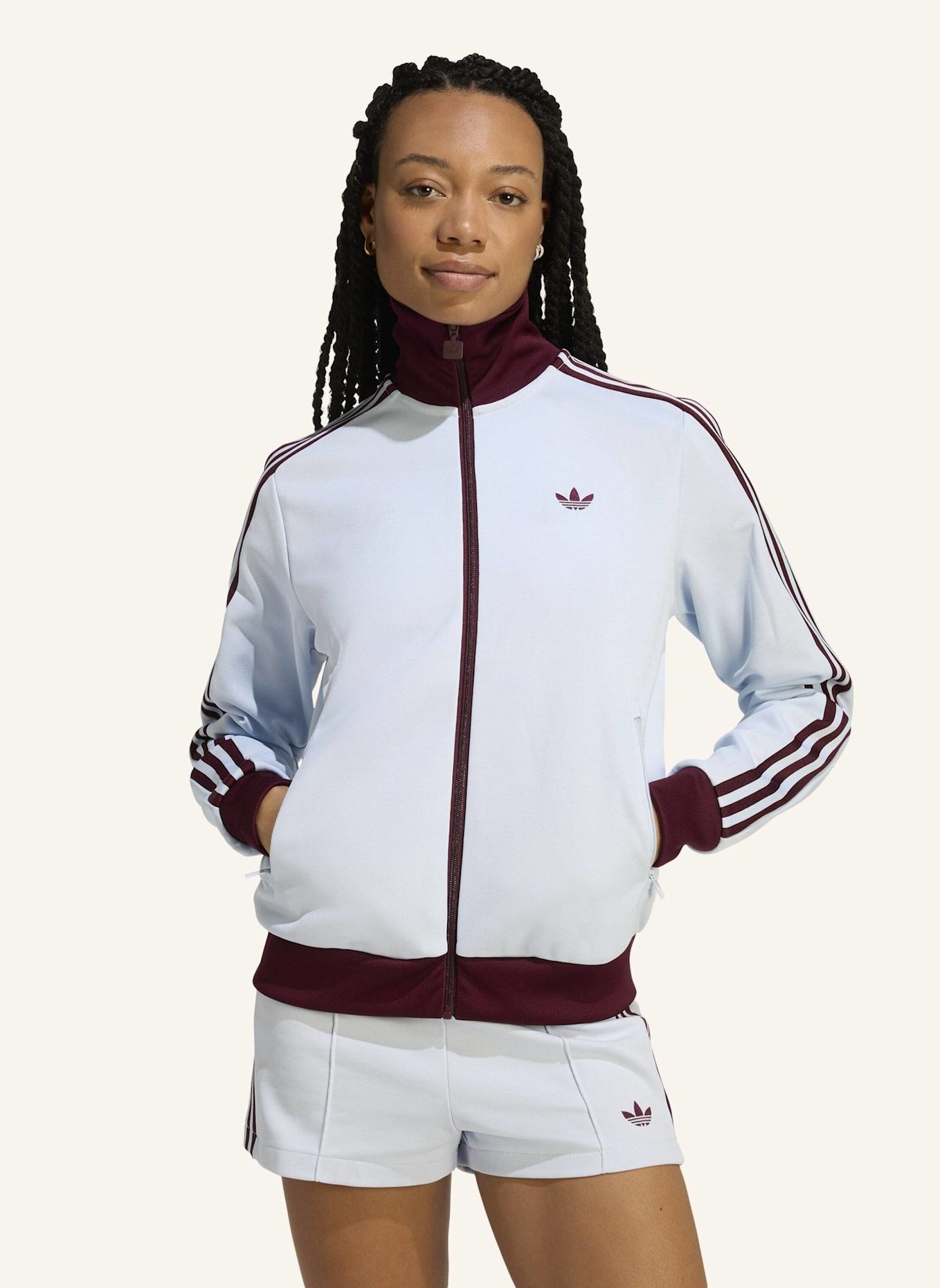 adidas Originals Trainingsjacke CLASSIC TRACK TOP: BLAU/ ROT