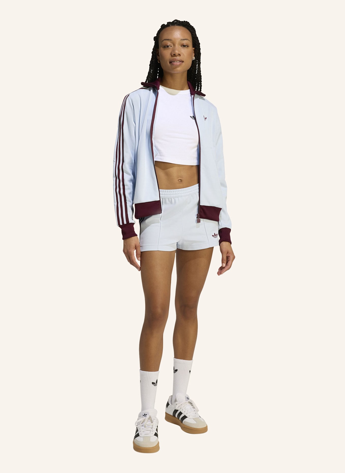 adidas Originals Trainingsjacke CLASSIC TRACK TOP: BLAU/ ROT