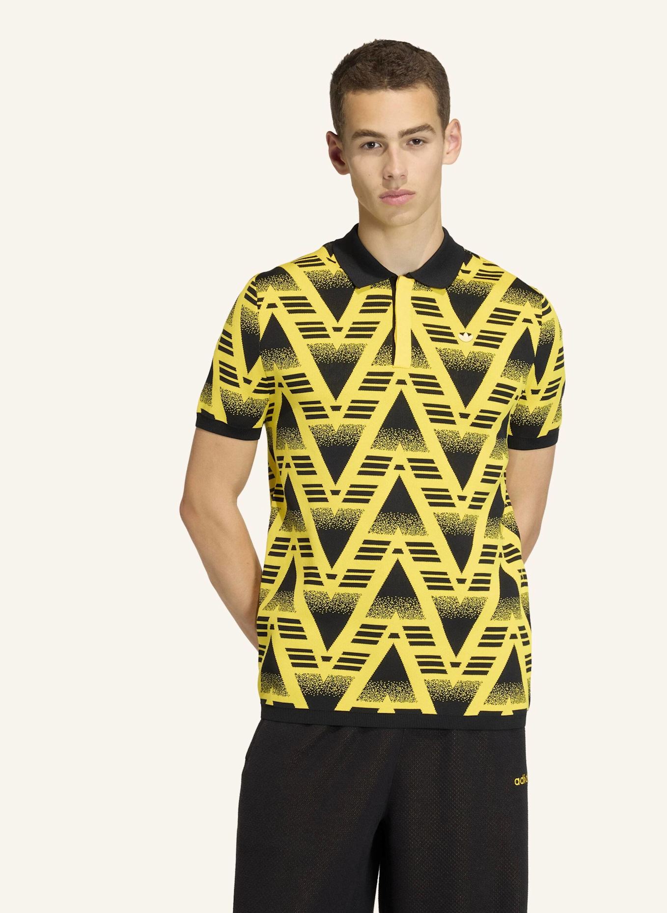 adidas Originals BRUISED BANANA FULLY FASHION KNIT-POLOSHIRT: GELB