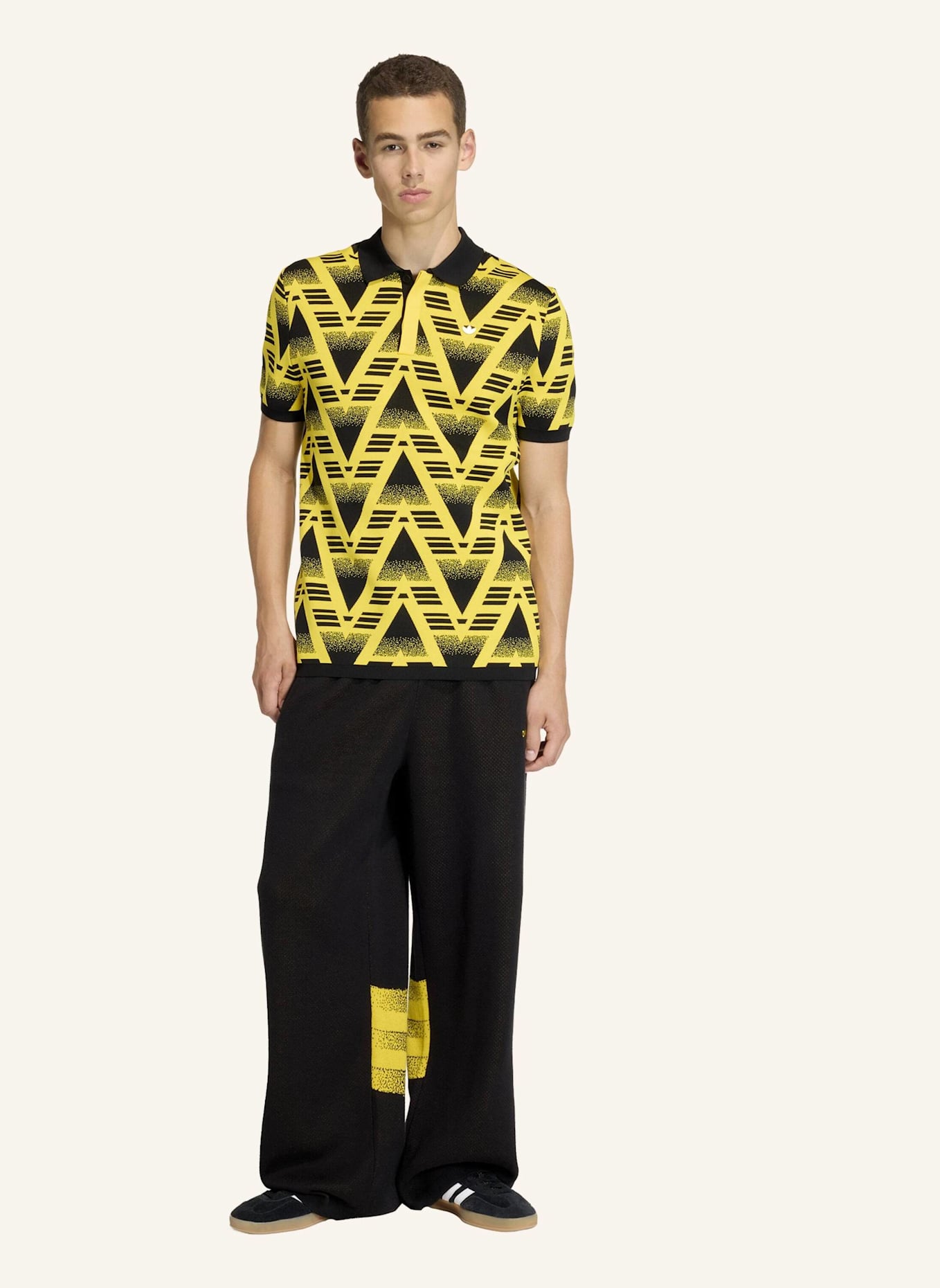 adidas Originals BRUISED BANANA FULLY FASHION KNIT-POLOSHIRT: GELB
