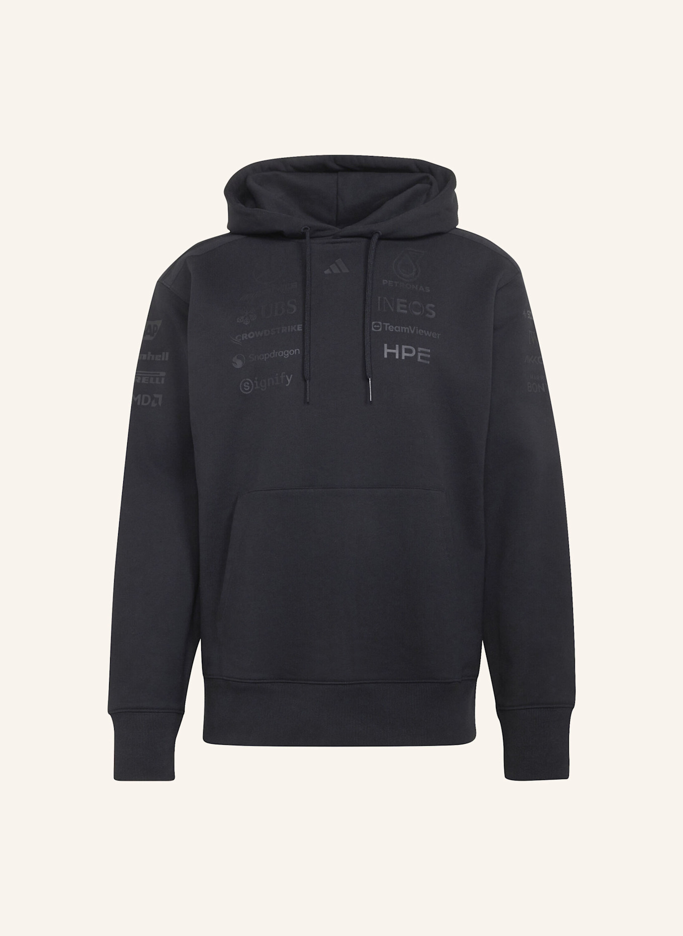 adidas MERCEDES - AMG PETRONAS FORMULA 1 TEAM NIGHT DRIVER HOODIE: SCHWARZ