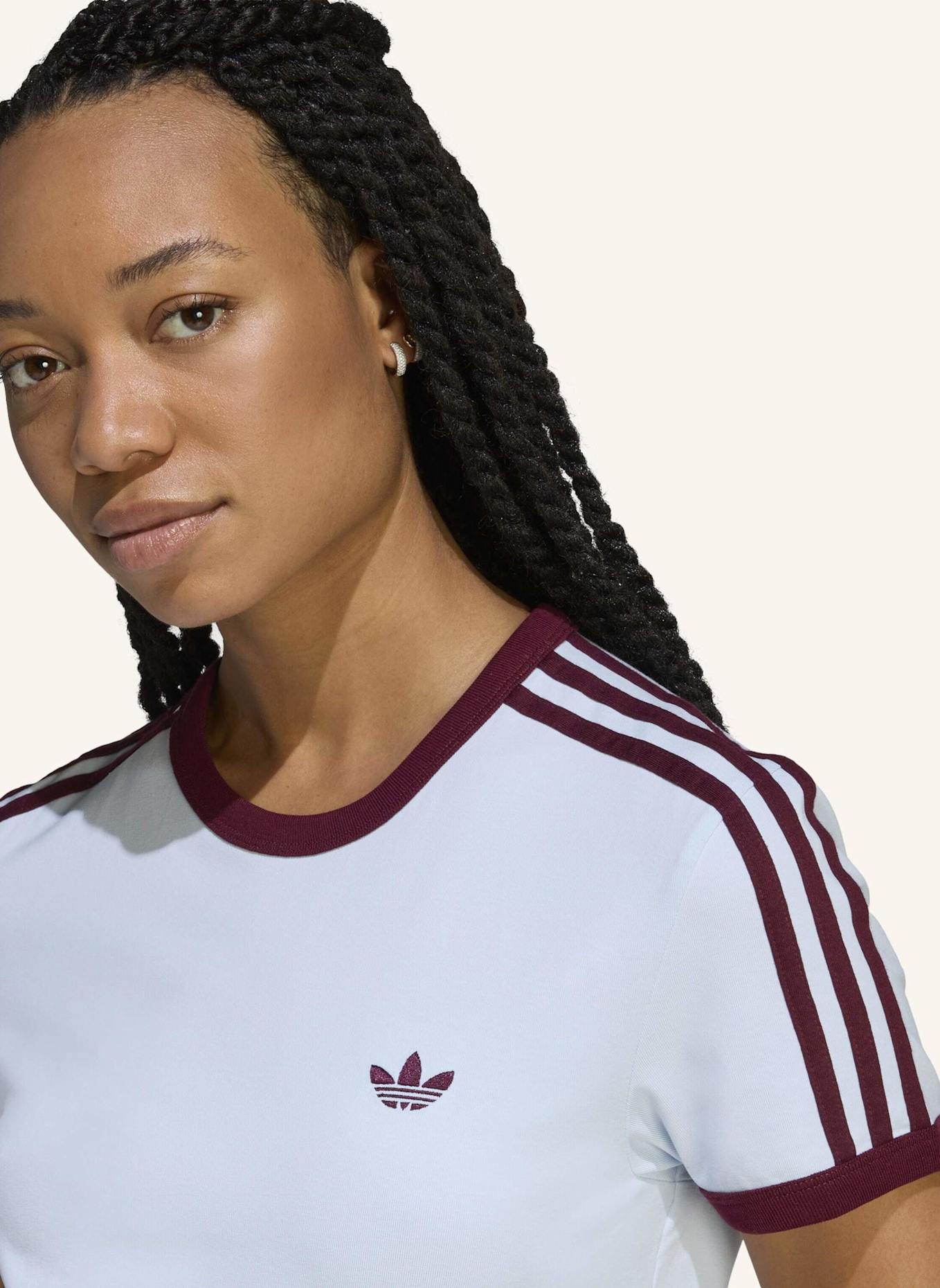 adidas Originals 3-STREIFEN KLEID, SCHMAL: BLAU/ ROT