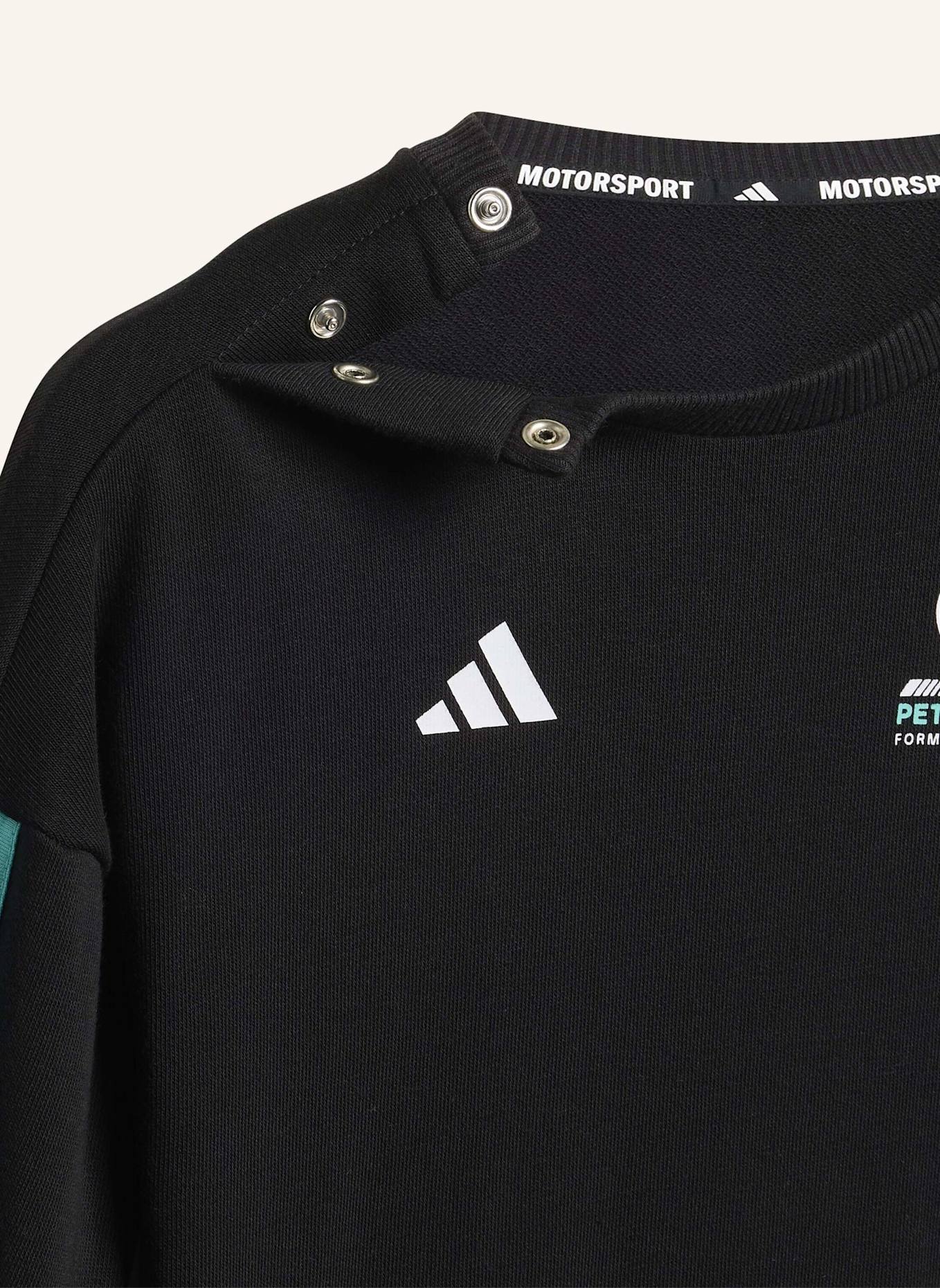 adidas MERCEDES-AMG PETRONAS FORMULA 1 TEAM DNA KIDS JOGGINGANZUG, LANGÄRMLIG: SCHWARZ