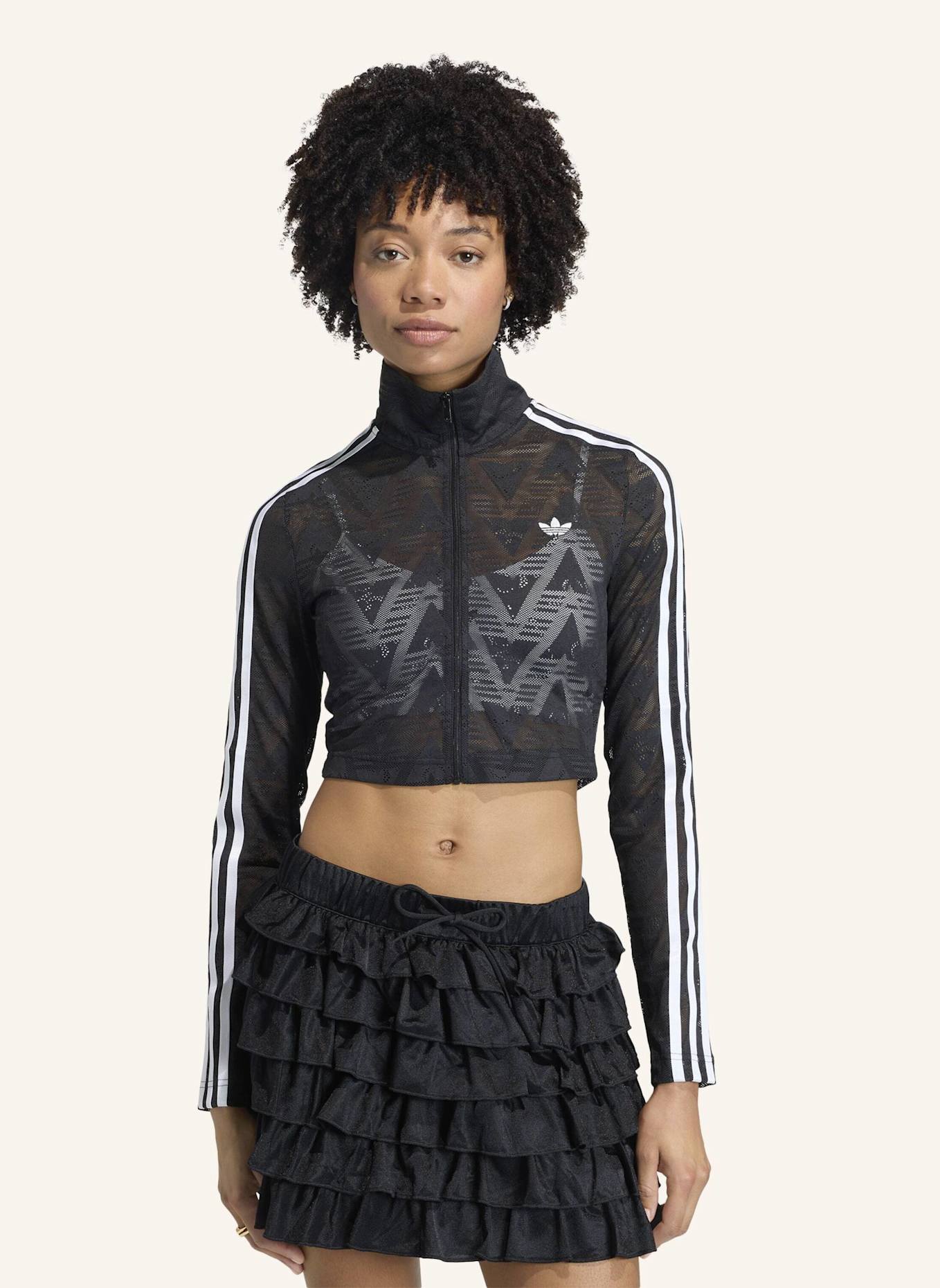 adidas Originals FIREBIRD CLASSIC LACE TRACK TOP: SCHWARZ