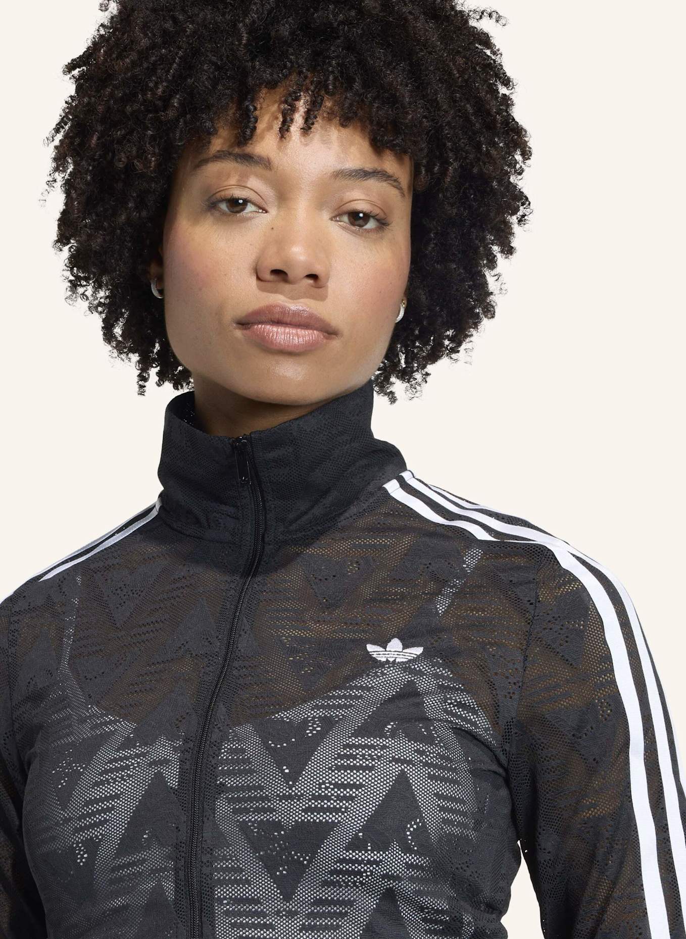 adidas Originals FIREBIRD CLASSIC LACE TRACK TOP: SCHWARZ