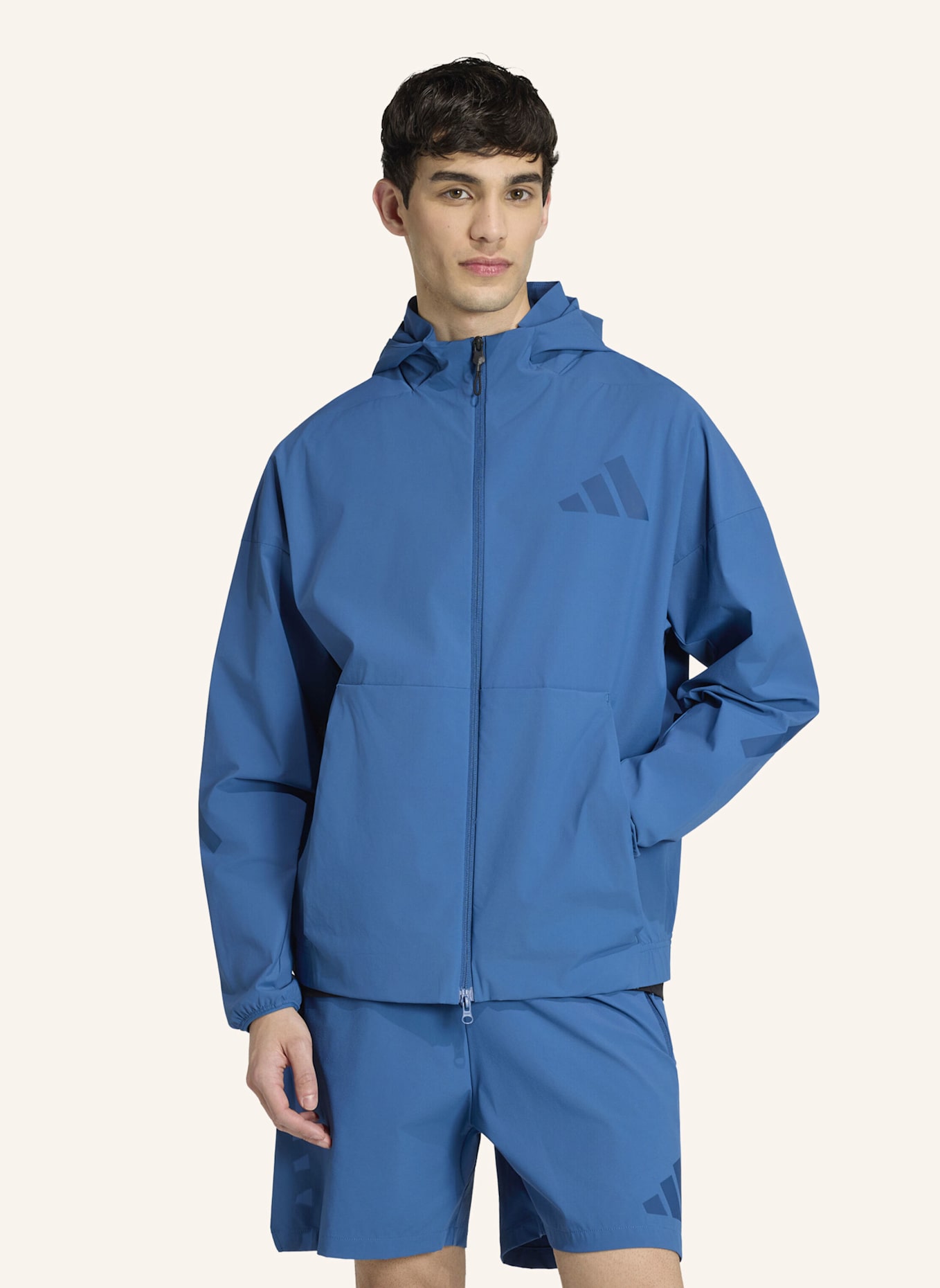 adidas ADIDAS Z.N.E. WOVEN TRAININGSJACKE: BLAU