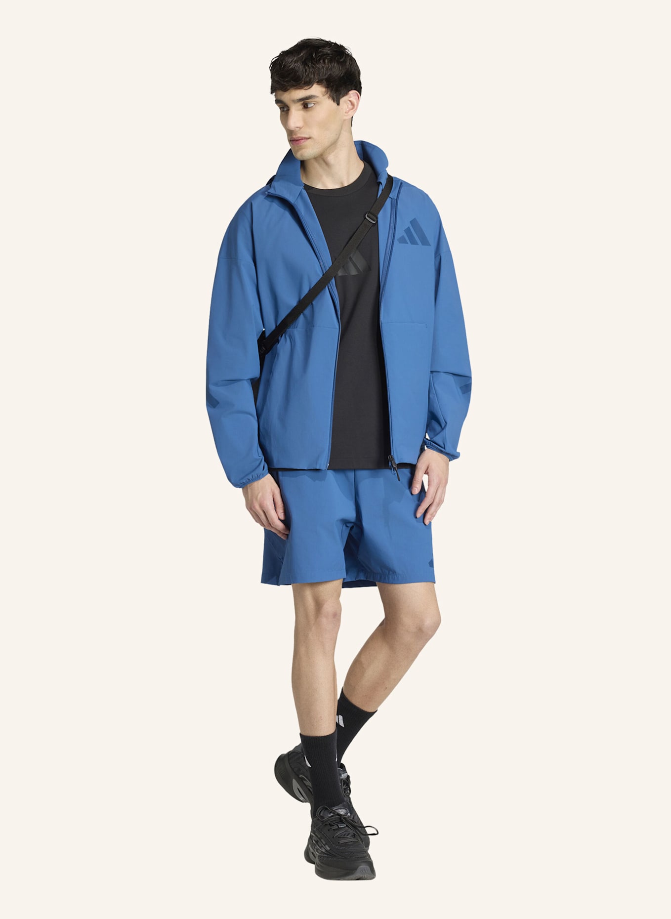 adidas ADIDAS Z.N.E. WOVEN TRAININGSJACKE: BLAU