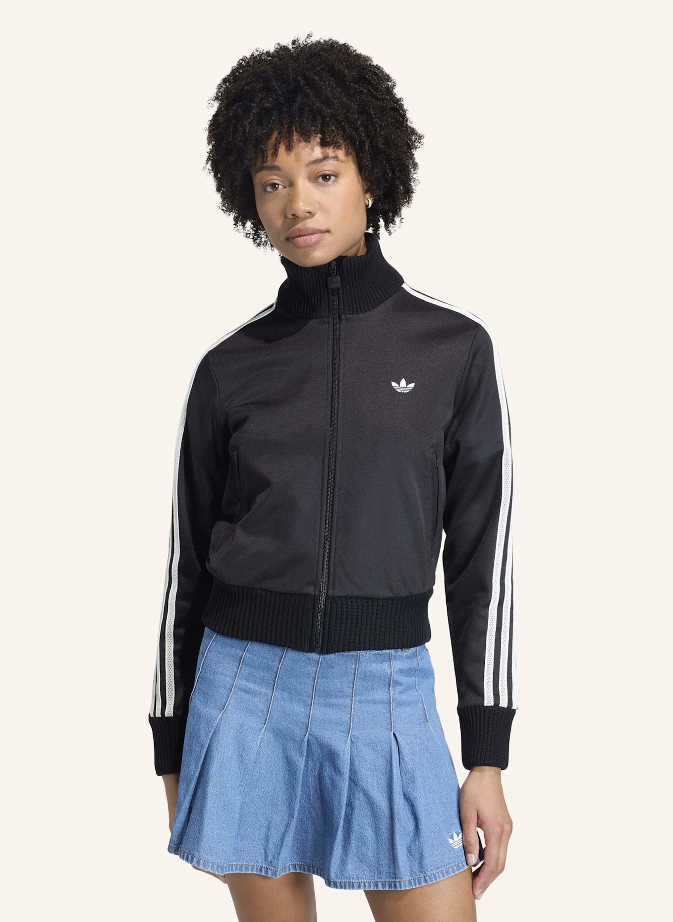 adidas Originals FIREBIRD ORIGINALS JACKE MIT HÄKELDETAILS: SCHWARZ