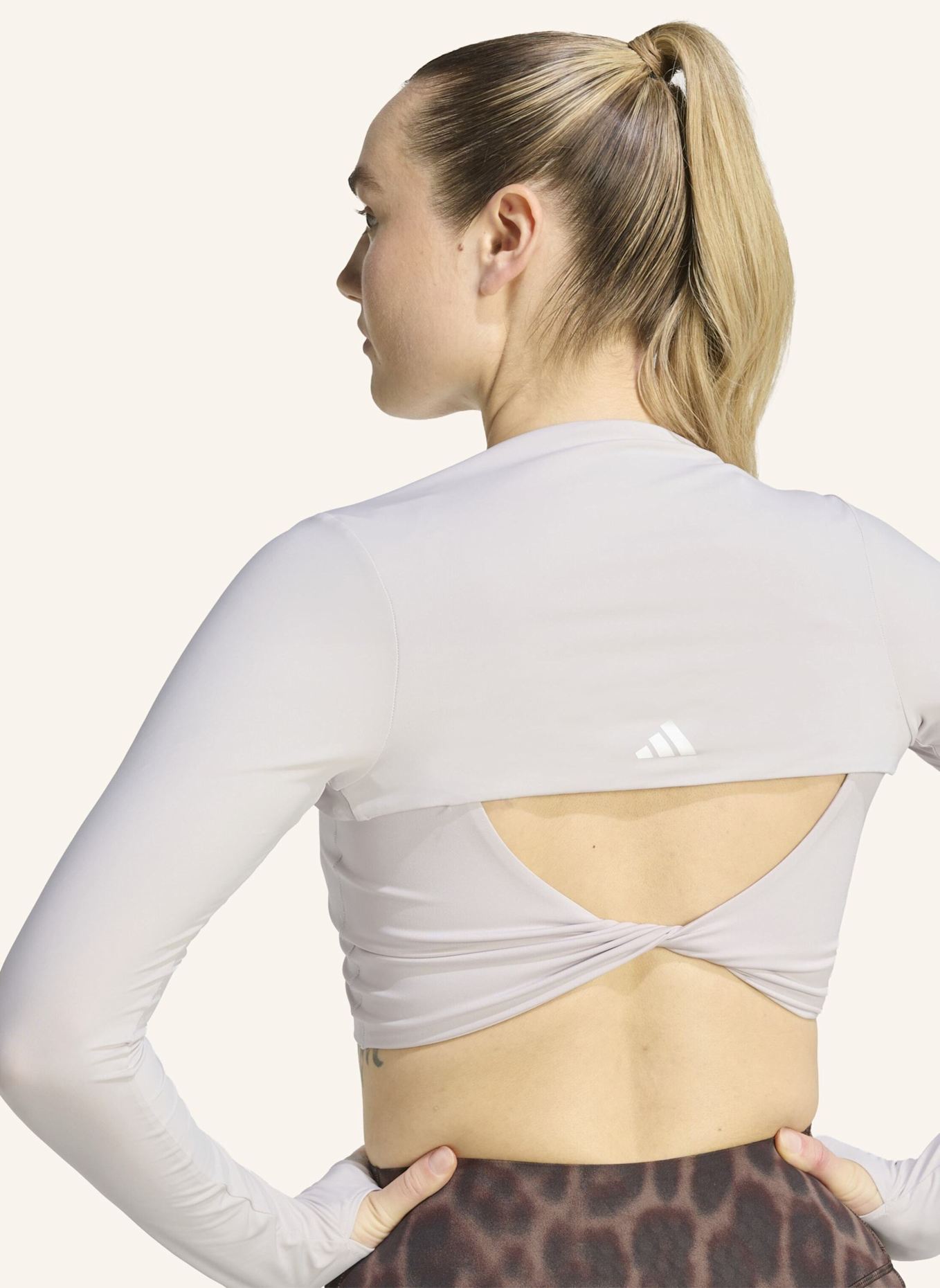 adidas Longsleeve POWER ESSENTIAL SHRUG: LILA