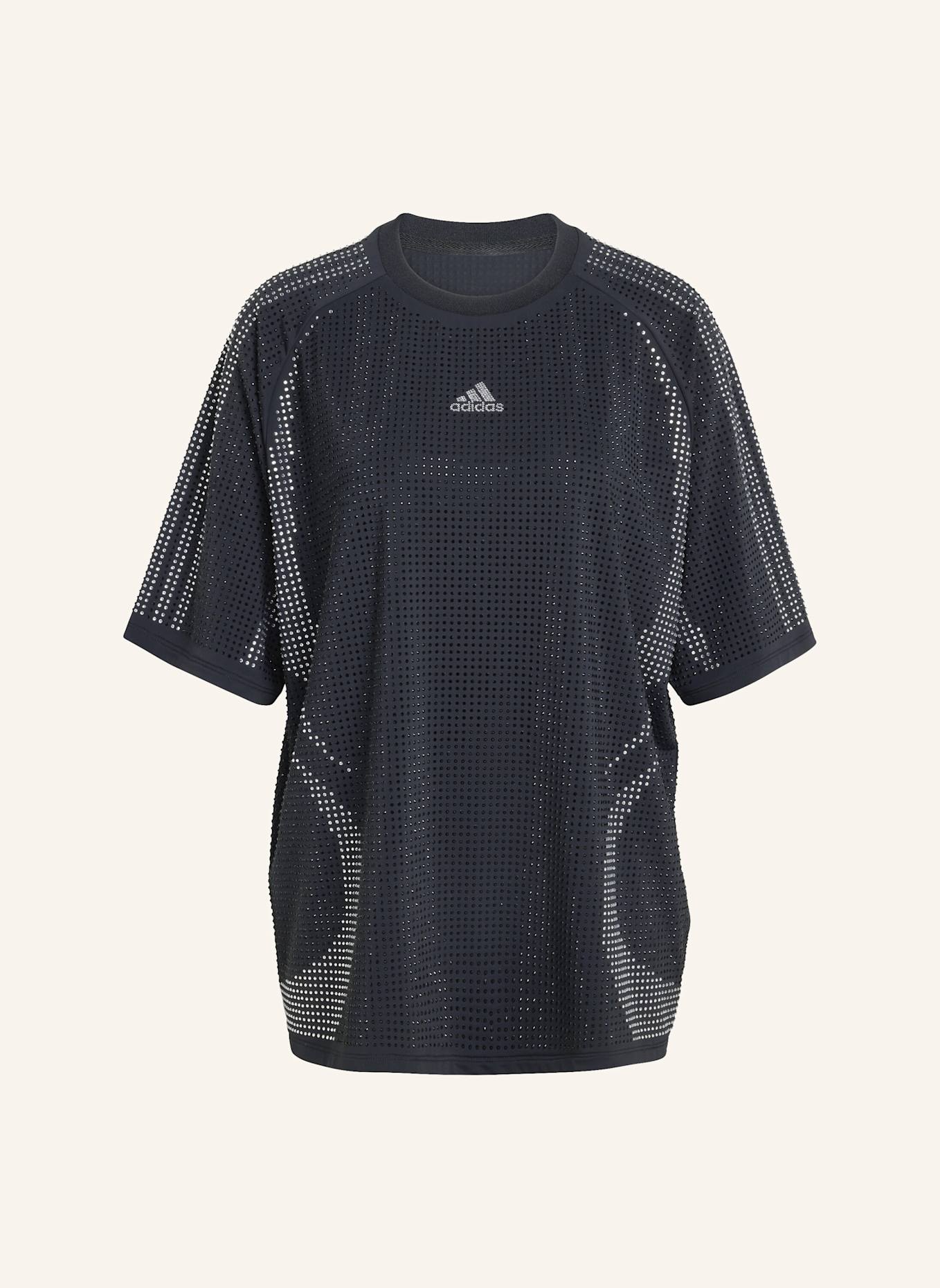 adidas Originals TEAMGEIST RHINESTONE T-SHIRT: SCHWARZ