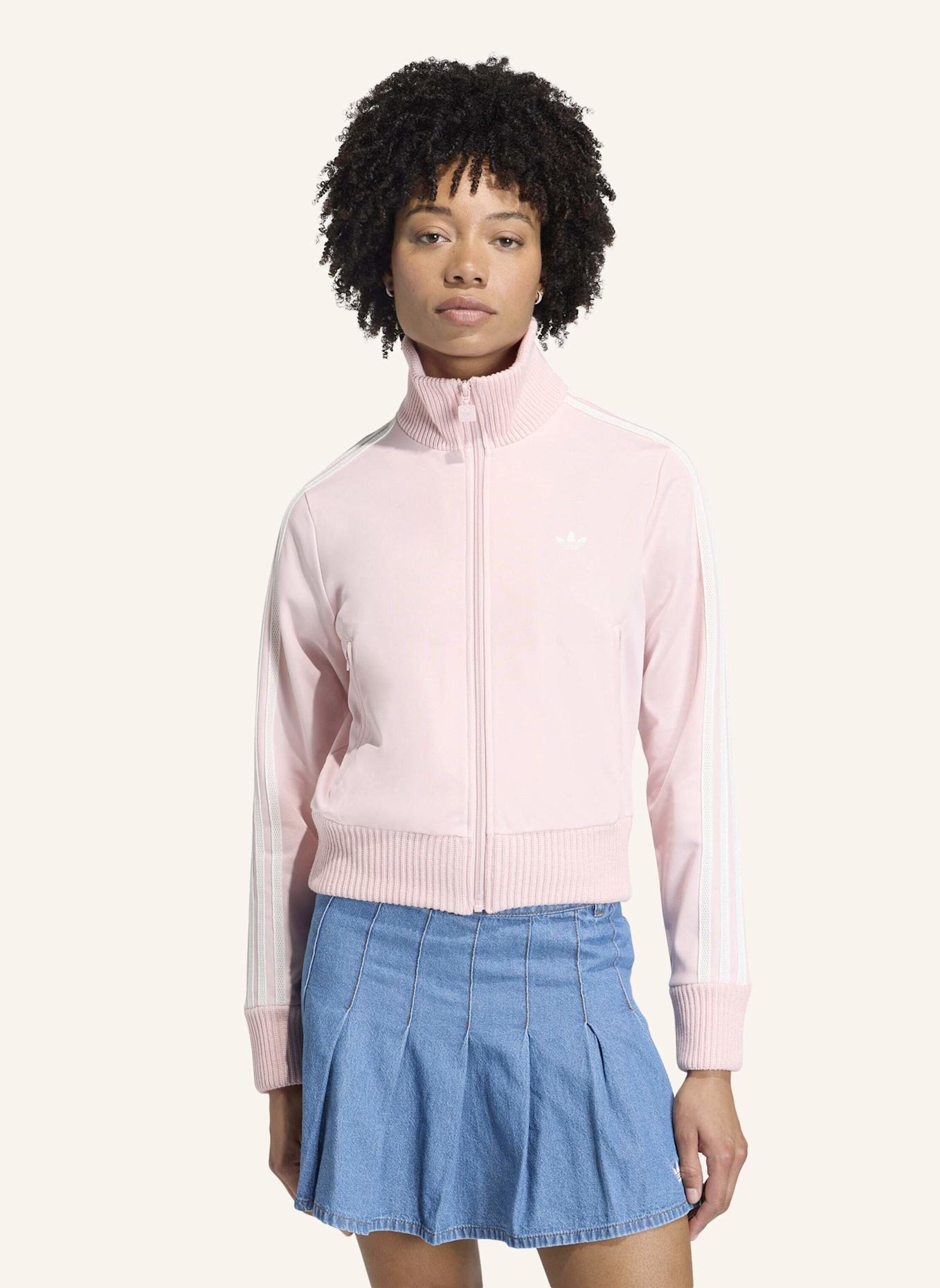 adidas Originals FIREBIRD ORIGINALS JACKE MIT HÄKELDETAILS: ROSA