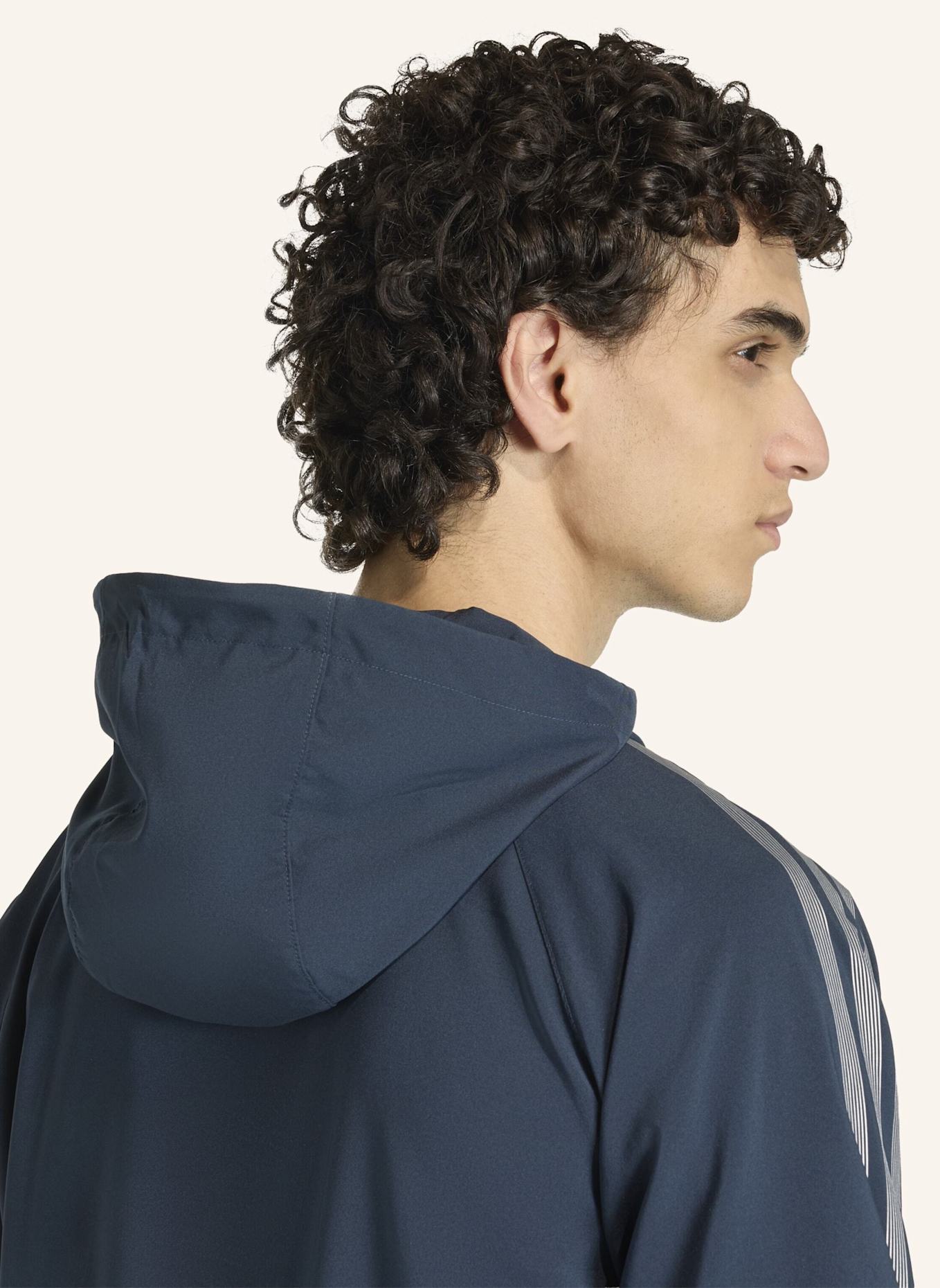 adidas Originals STRIPED REGULAR WINDRUNNER JACKE.: SCHWARZ