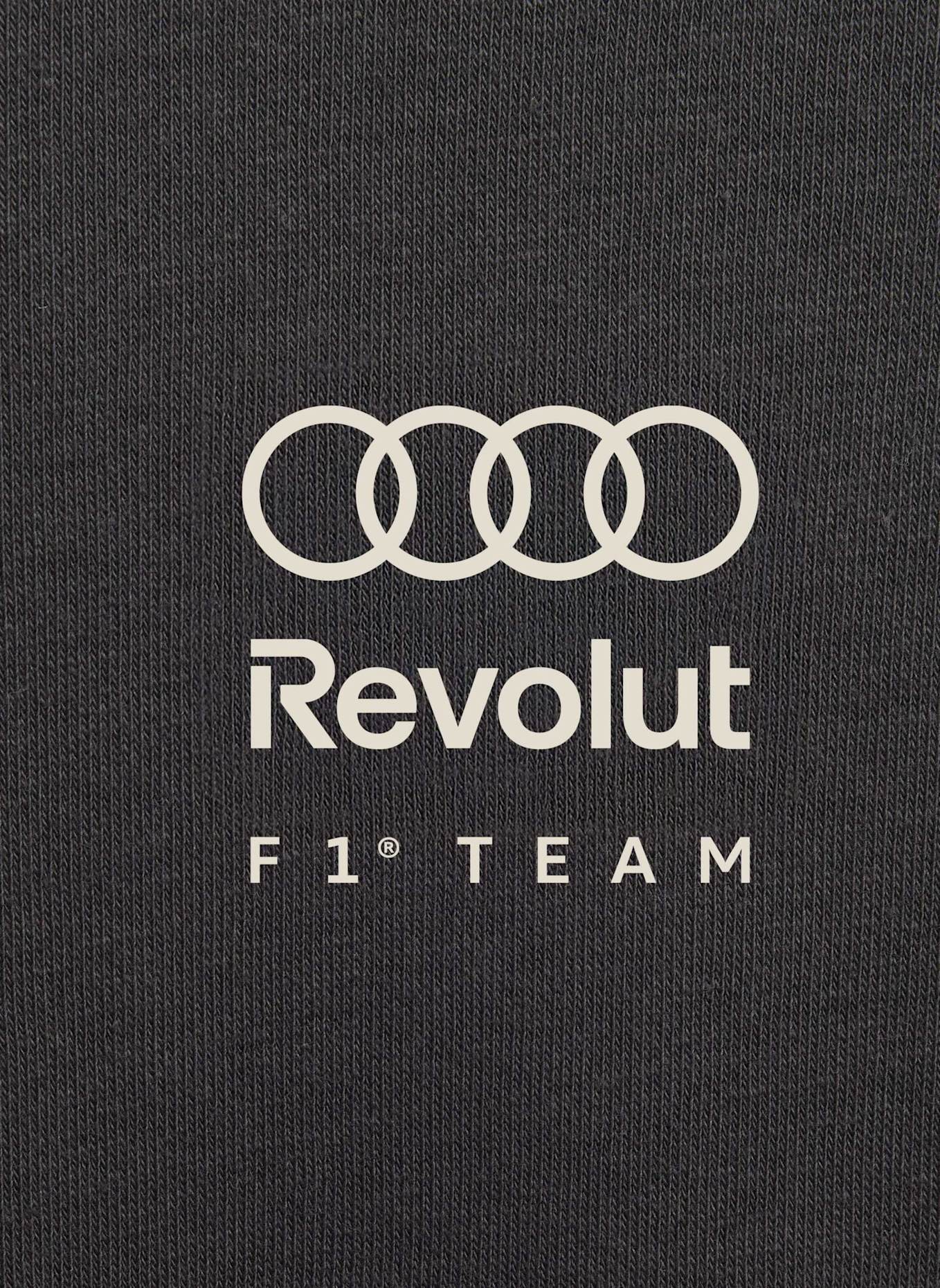 adidas AUDI REVOLUT F1 TEAM DNA KIDS JOGGINGANZUG: SCHWARZ