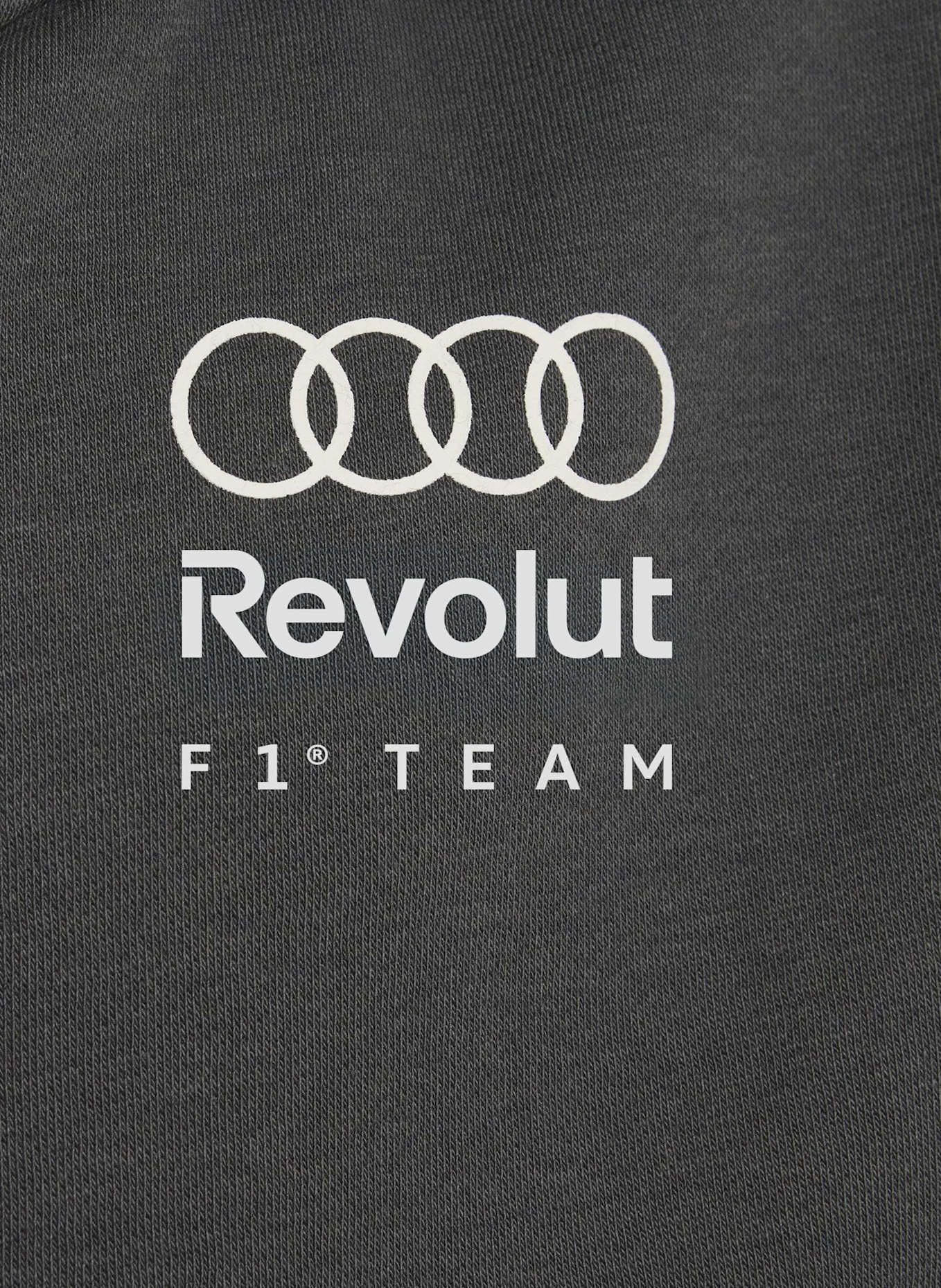 adidas AUDI REVOLUT F1 TEAM DNA FULL ZIP HOODIE: SCHWARZ