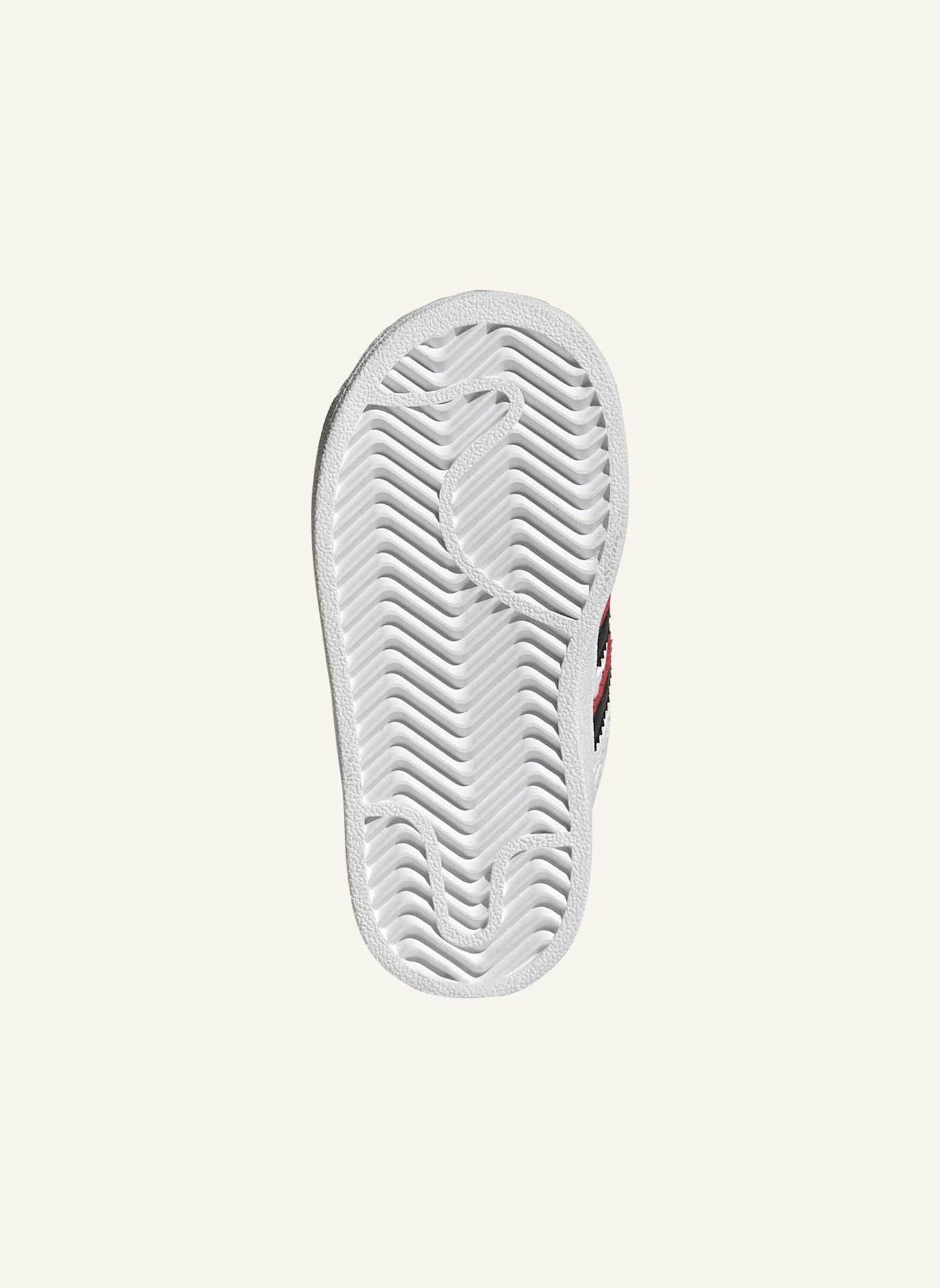 adidas Originals ADIDAS DISNEY SUPERSTAR II COMFORT CLOSURE SCHUH: WEISS/ SCHWARZ/ ROT