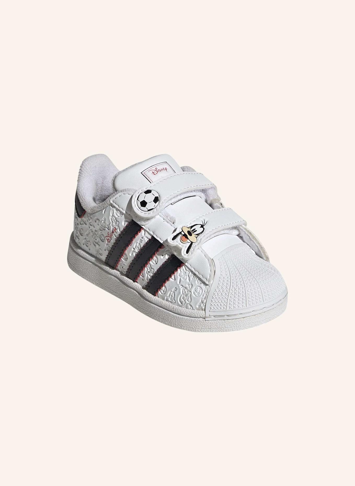 adidas Originals ADIDAS DISNEY SUPERSTAR II COMFORT CLOSURE SCHUH: WEISS/ SCHWARZ/ ROT