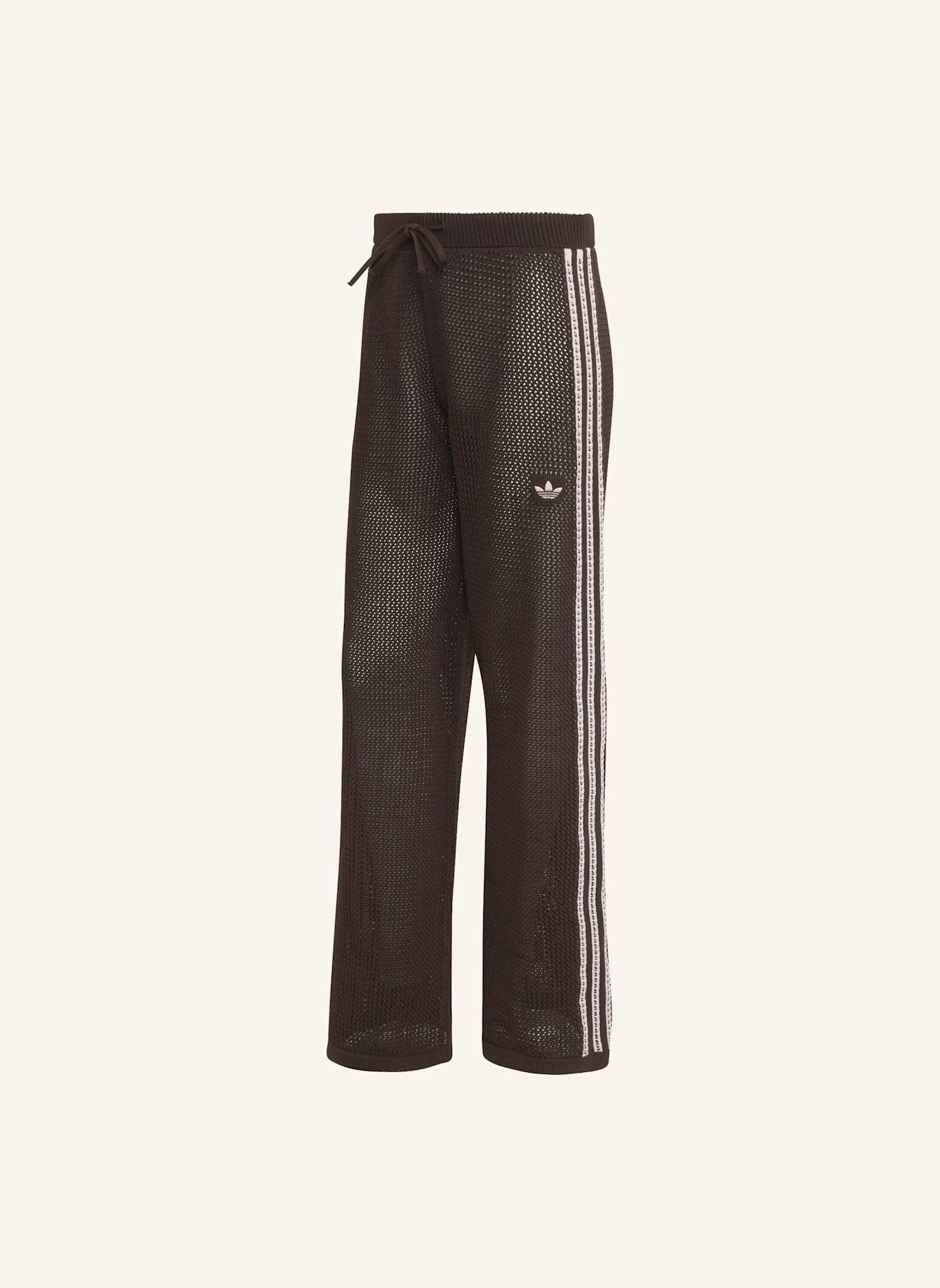 adidas Originals GESTRICKTE GEHÄKELTE FIREBIRD TRAININGSHOSE: BRAUN