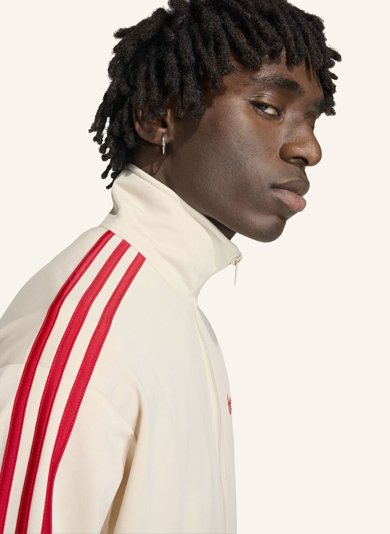 adidas Originals Sweatjacke FIREBIRD mit Galonstreifen: GRÜN/ ROT