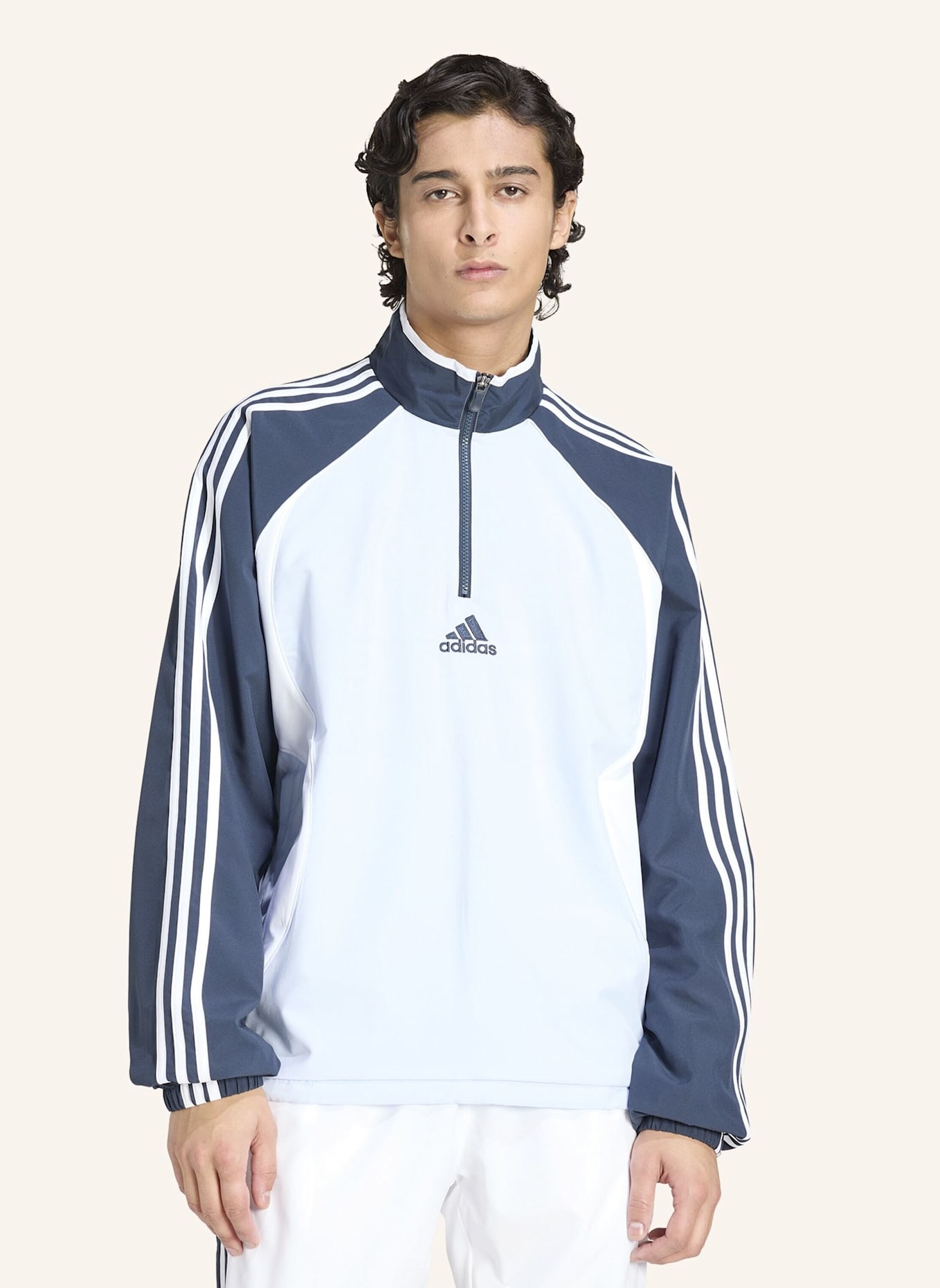 adidas Originals TEAMGEIST HALF ZIP SWEATSHIRT.: BLAU