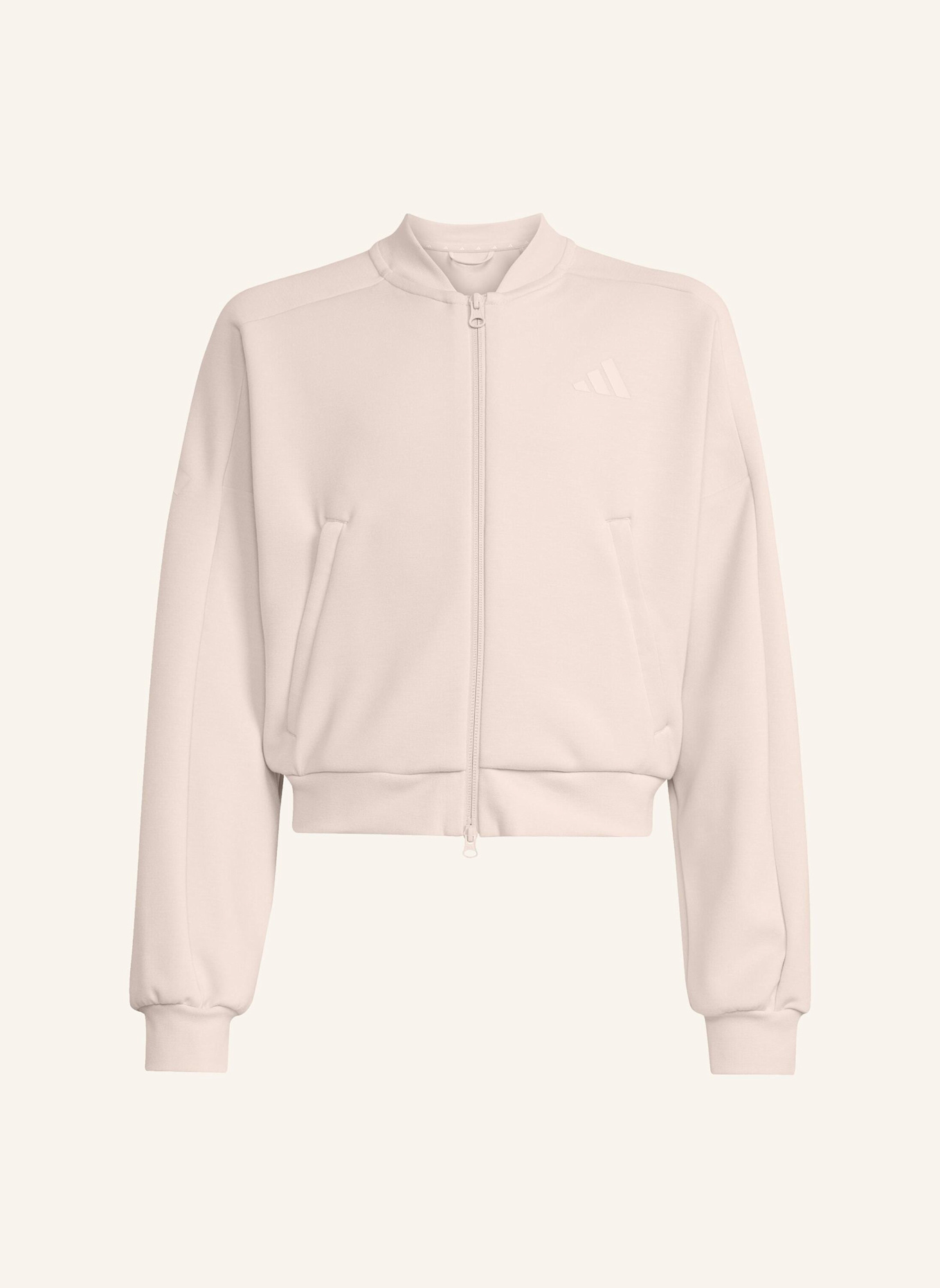 adidas FUTURE ICONS 3-STREIFEN TRAININGSJACKE, DURCHGEHENDER REISSVERSCHLUSS: PINK