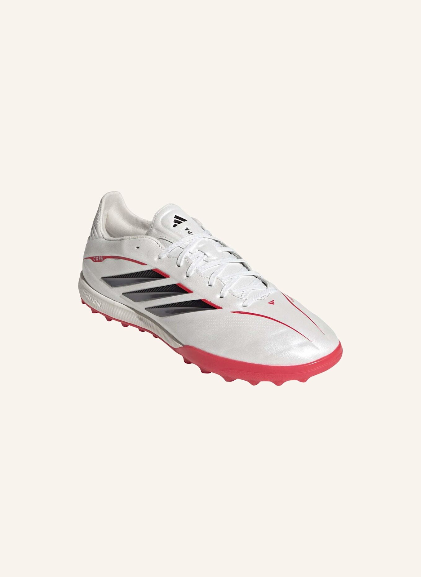 adidas COPA PURE IV PRO FUSSBALLSCHUH, ROLLRASEN: WEISS/ SCHWARZ/ ROT