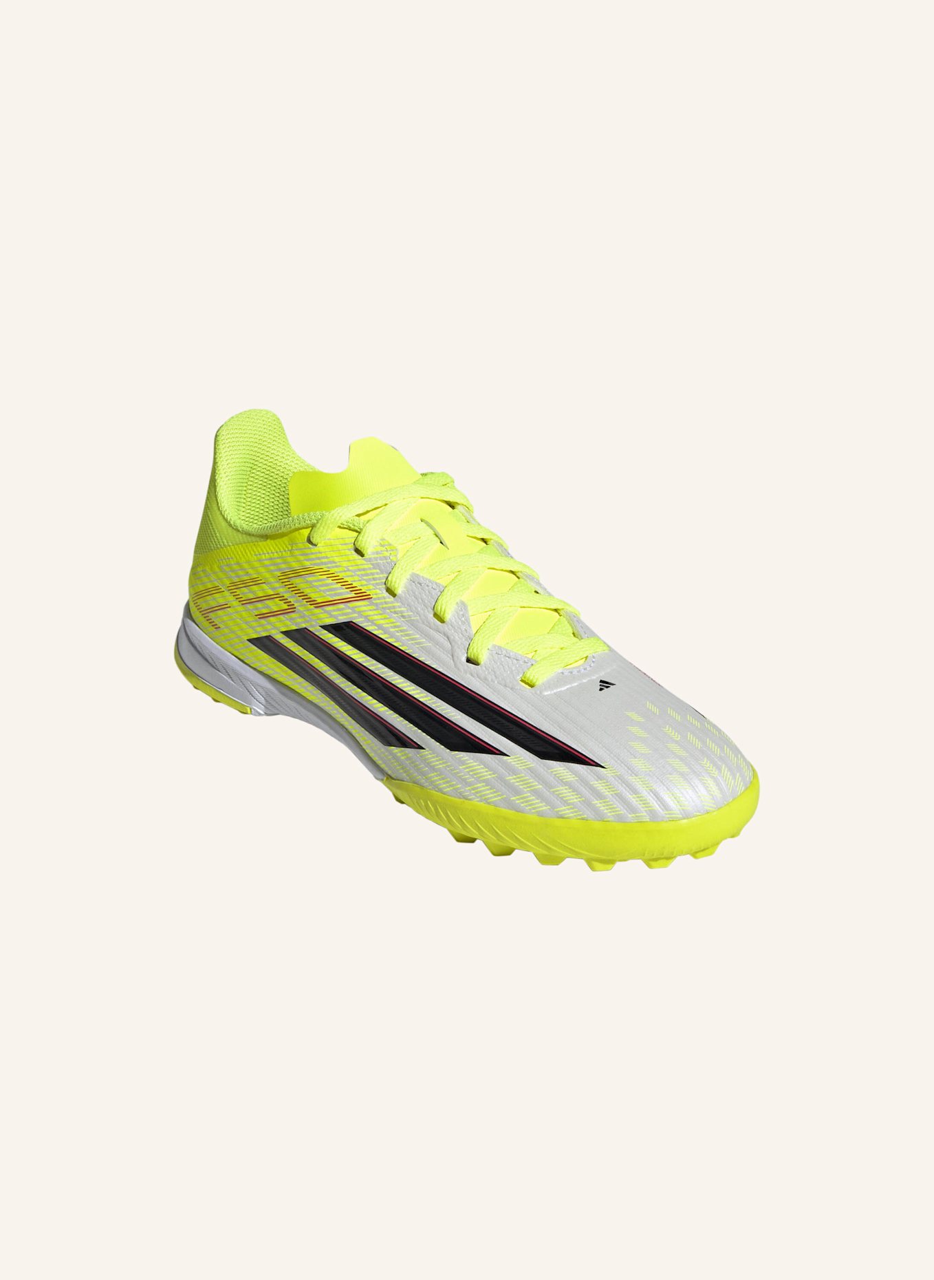 adidas F50 LEAGUE KIDS FUSSBALLSCHUH, ROLLRASEN: GELB/ SCHWARZ/ ROT
