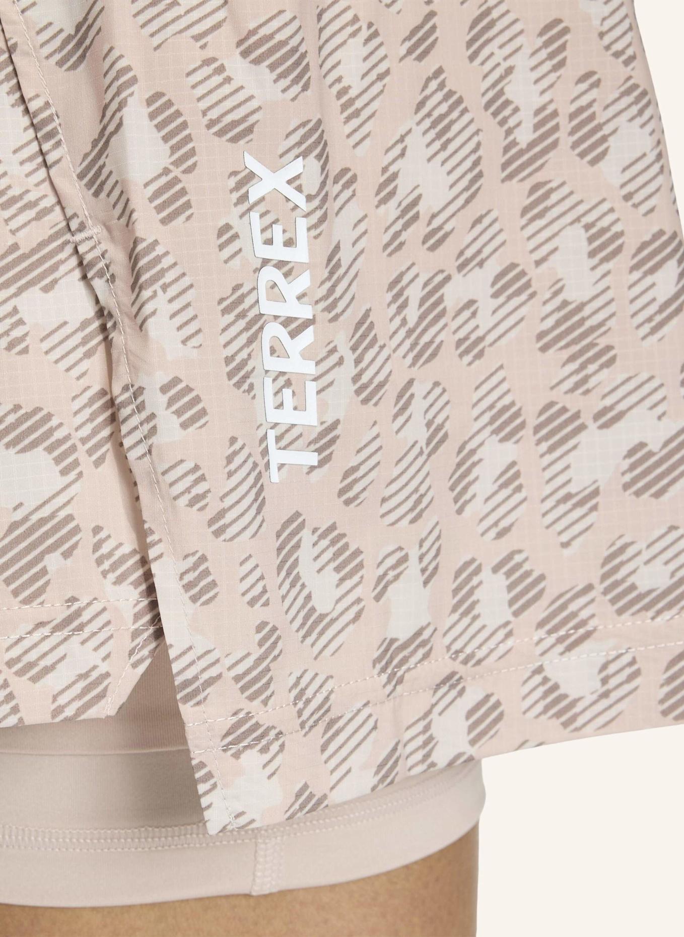 adidas TERREX TERREX XPLORIC 2IN1 SHORTS PRINTED: BEIGE/ BRAUN