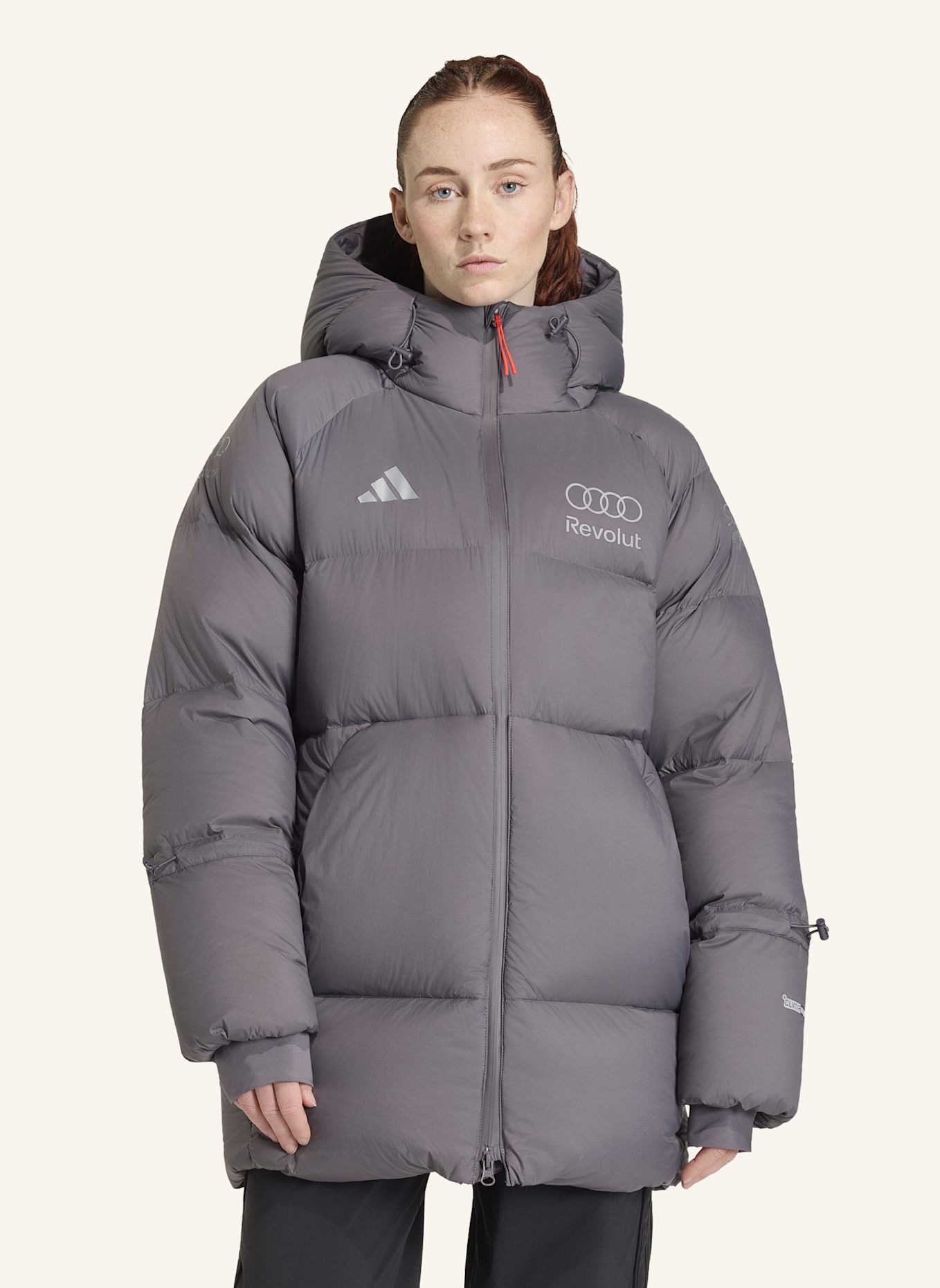 adidas AUDI REVOLUT F1 TEAM ENGINEERS & MARKETING WINTERJACKE: GRAU