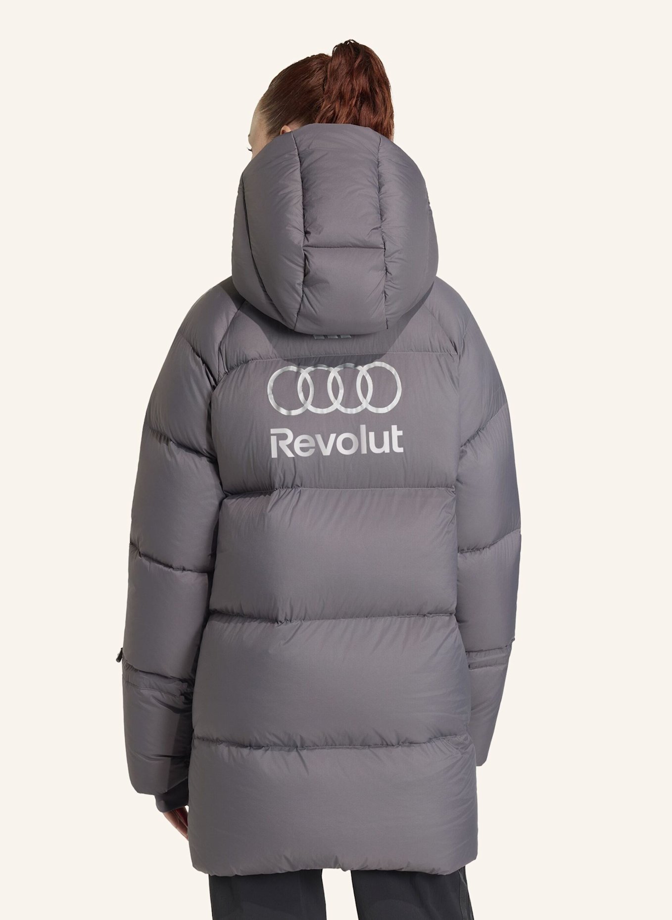 adidas AUDI REVOLUT F1 TEAM ENGINEERS & MARKETING WINTERJACKE: GRAU