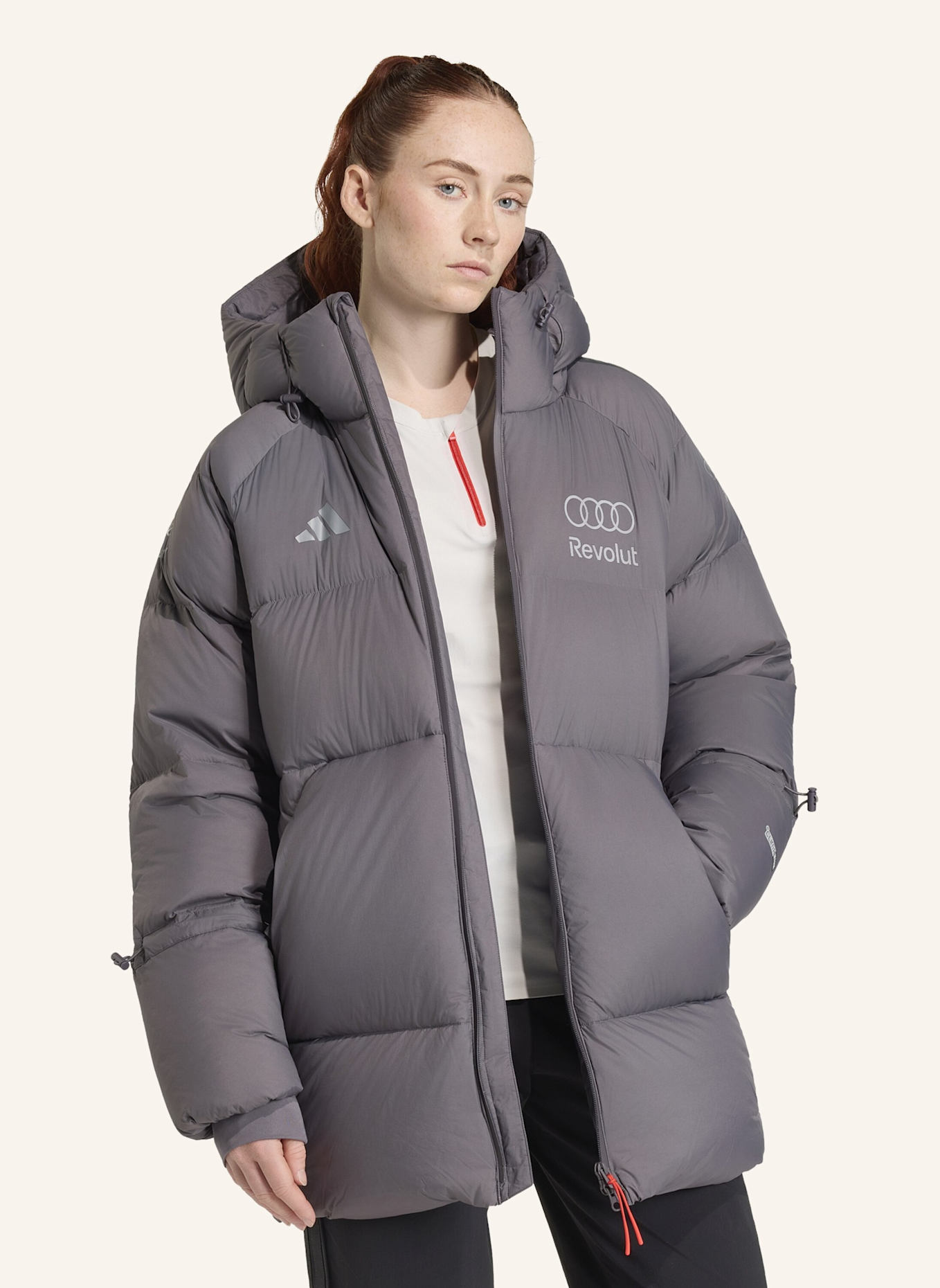 adidas AUDI REVOLUT F1 TEAM ENGINEERS & MARKETING WINTERJACKE: GRAU