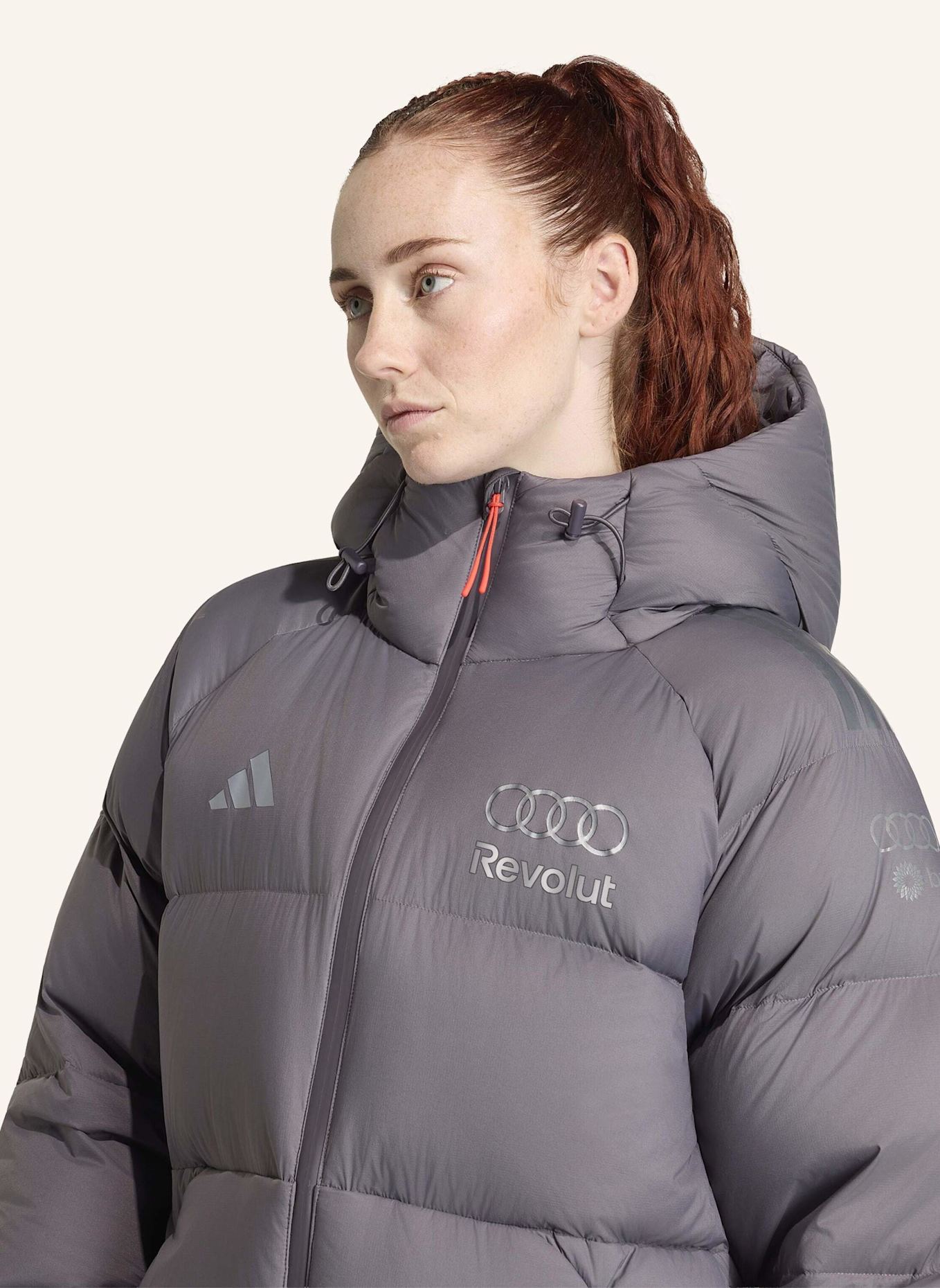 adidas AUDI REVOLUT F1 TEAM ENGINEERS & MARKETING WINTERJACKE: GRAU